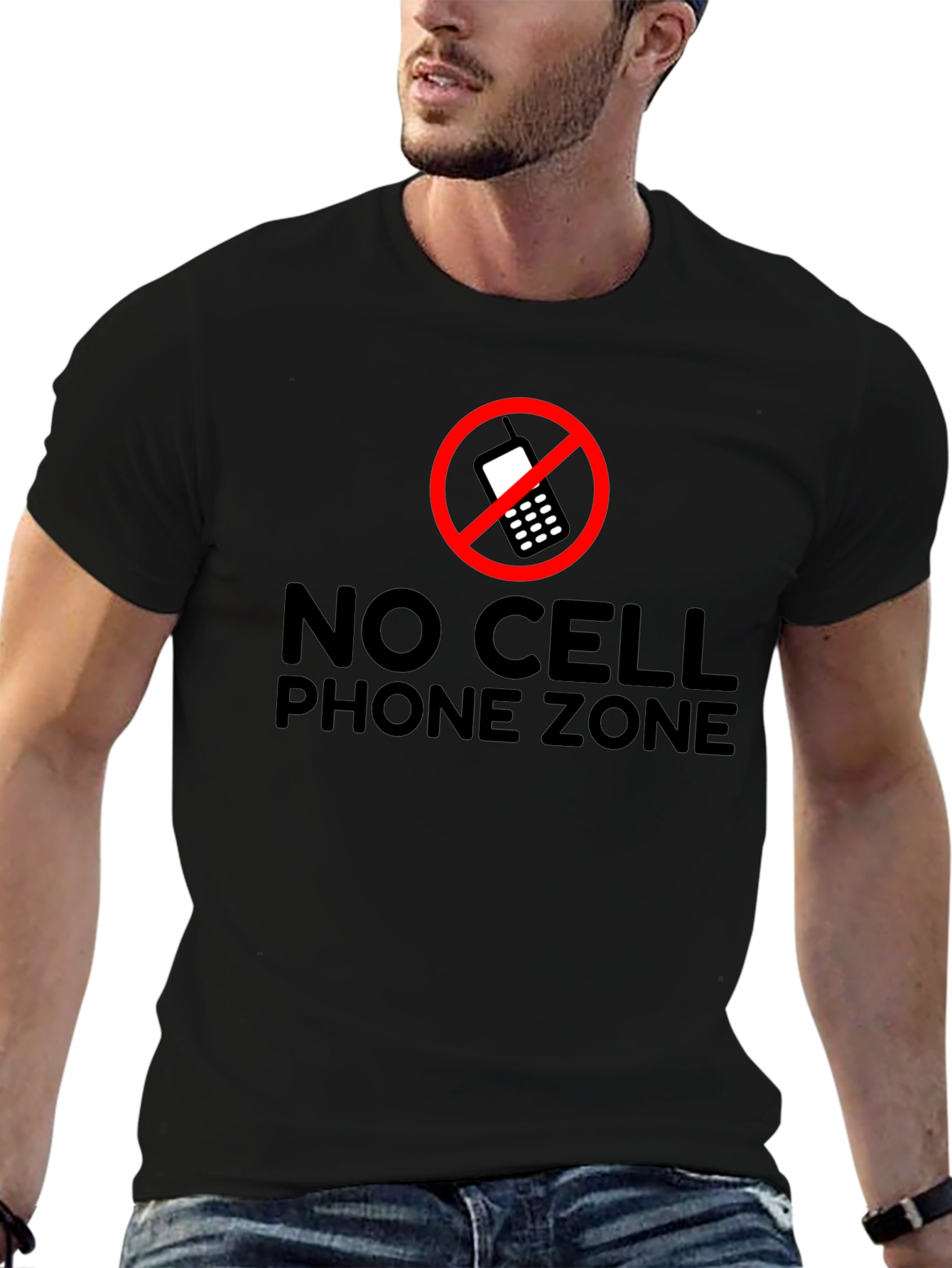 No Cell Phone Zone Graphic T-Shirt