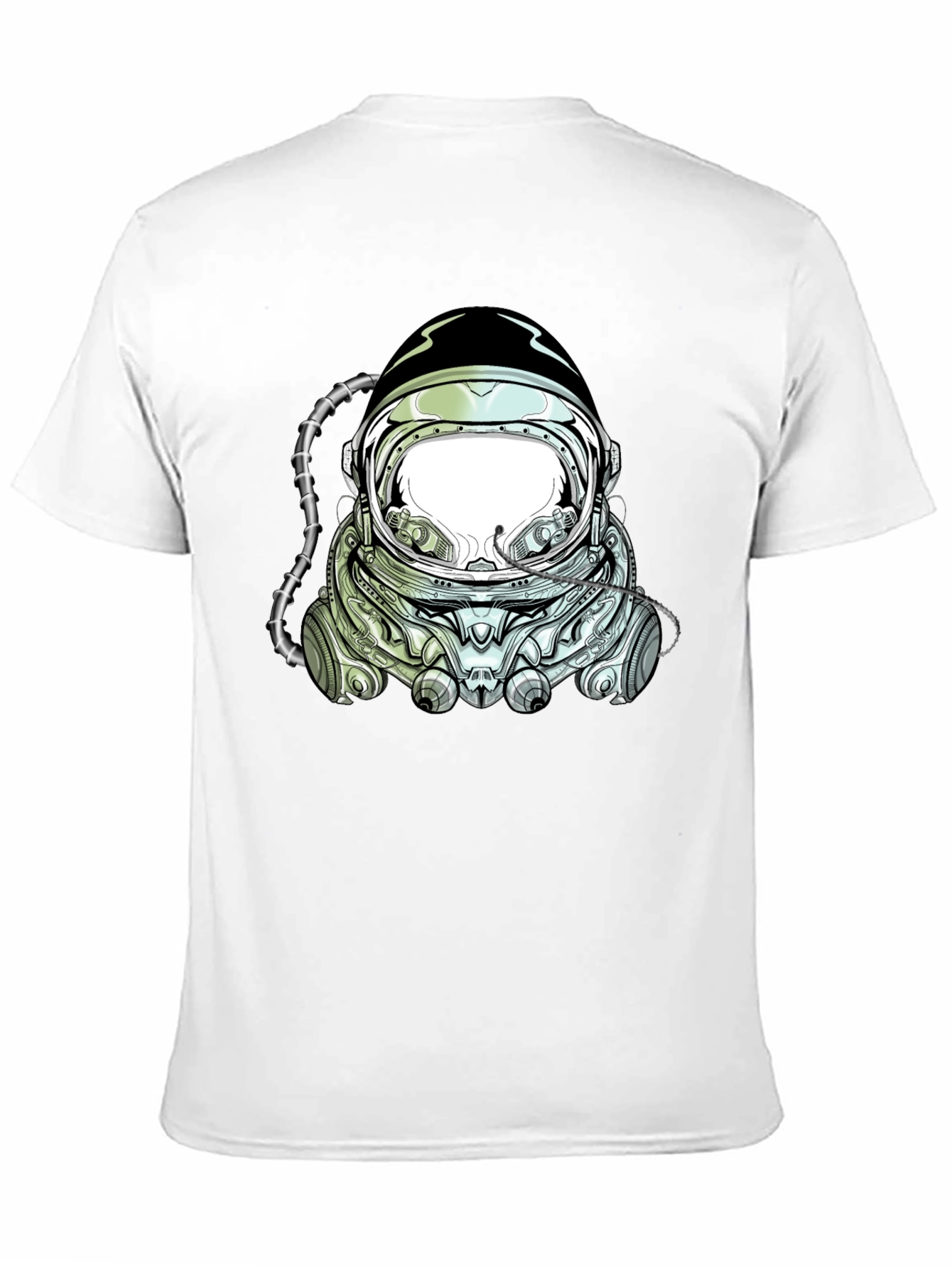 Astronaut Helmet Graphic T-Shirt - Black