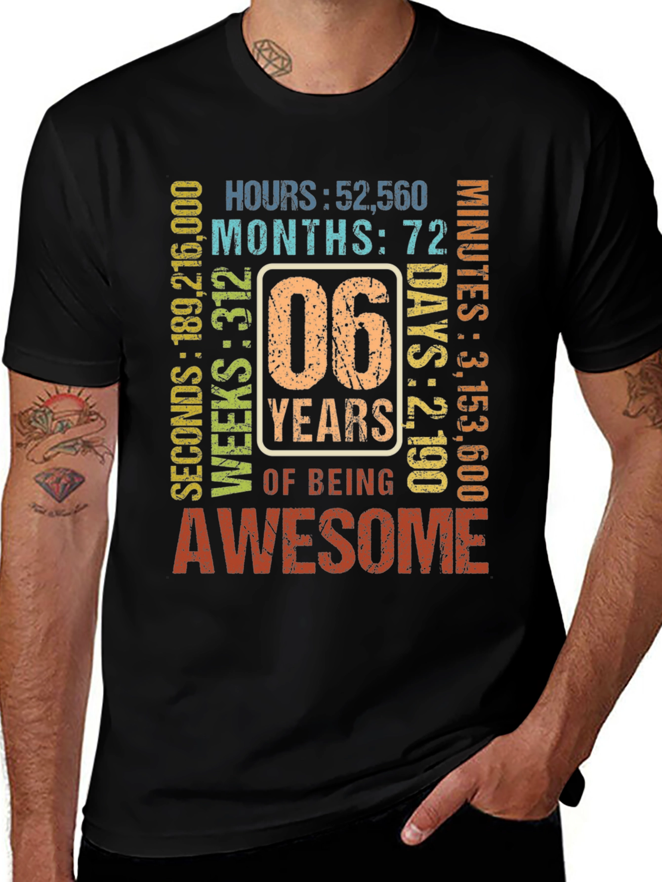 6th Birthday Awesome T-Shirt