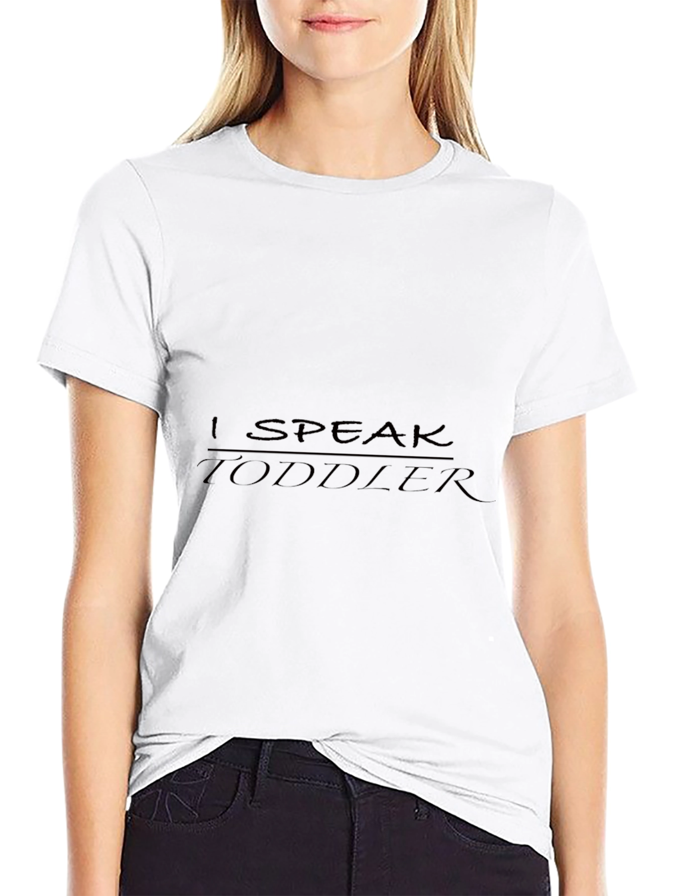I Speak Toddler Black Tee - Dad/Mom Life Shirt