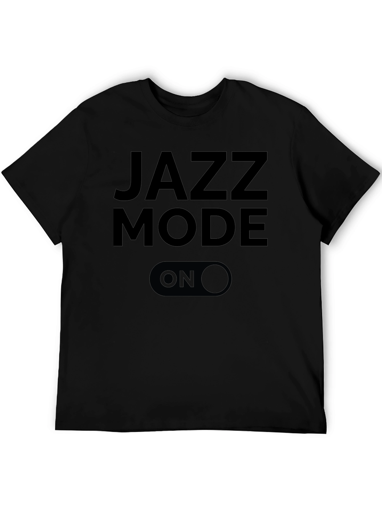 Jazz Mode ON Black Graphic Tee