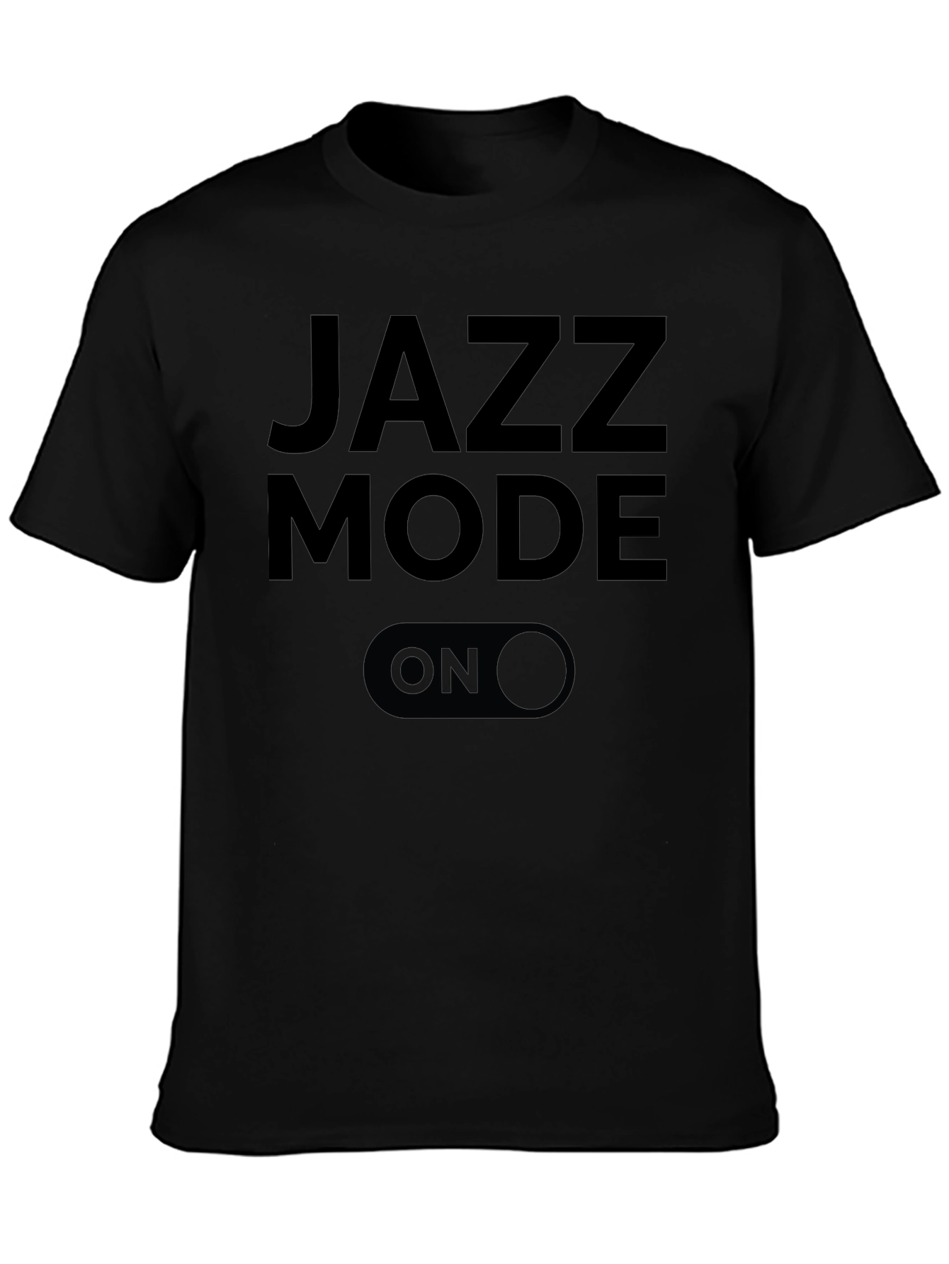 Jazz Mode ON Black Graphic Tee