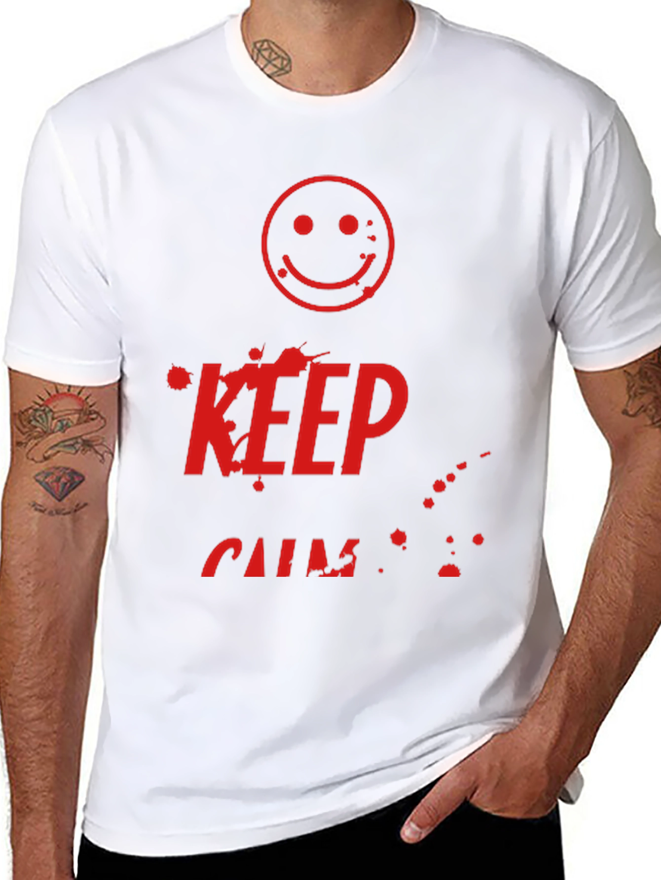 Keep Calm T-Shirt - Black Graphic Tee