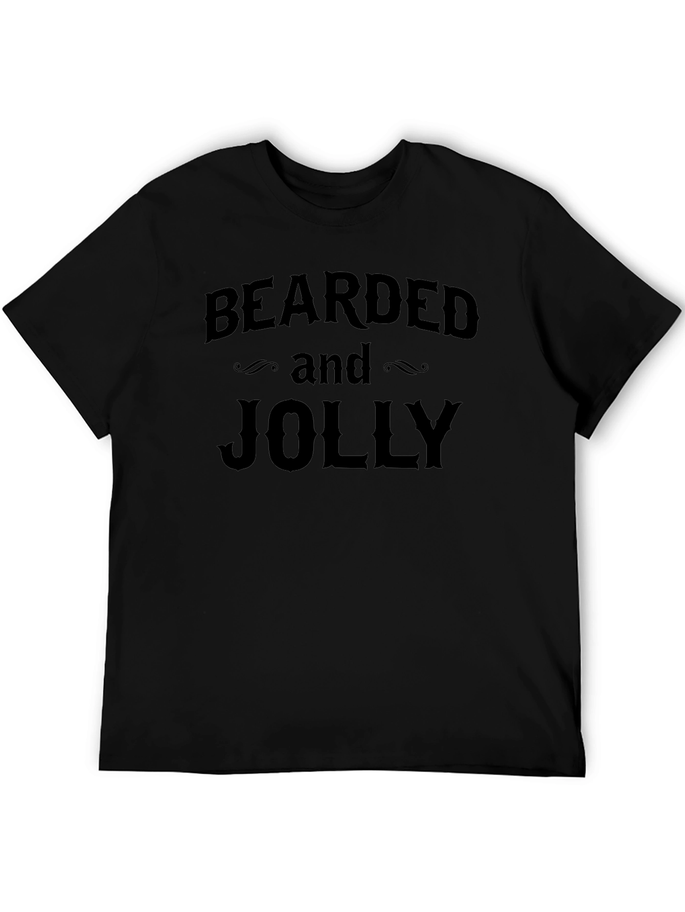 Bearded and Jolly Black T-Shirt
