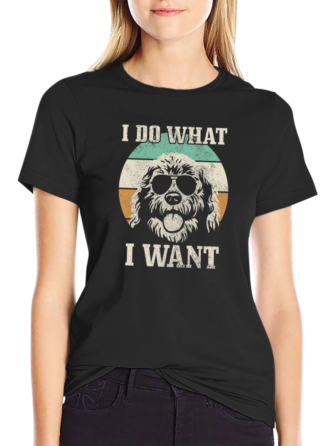 I Do What I Want Dog Graphic T-Shirt