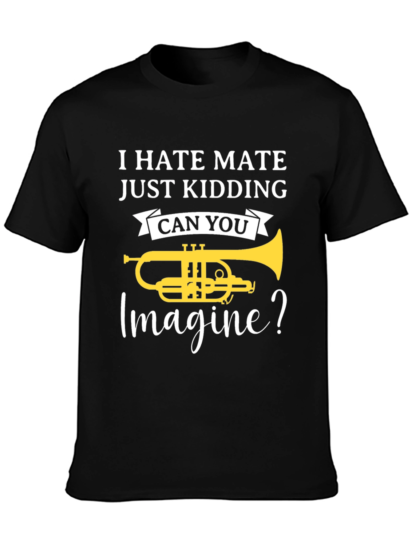 I Hate Mate Trumpet T-Shirt Funny Musician Gift
