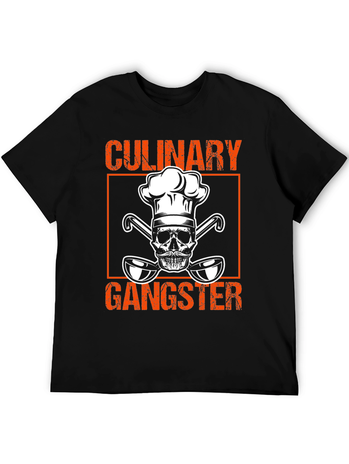 Culinary Gangster T-Shirt - Chef Skull Design