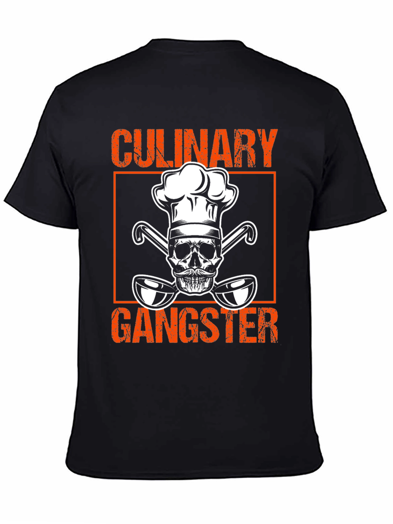 Culinary Gangster T-Shirt - Chef Skull Design