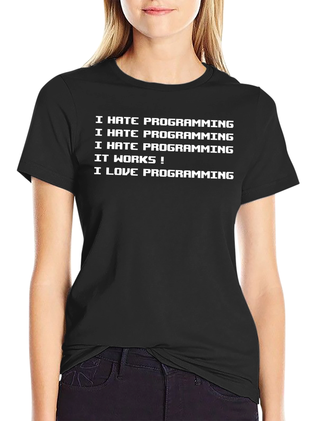 I Hate Programming T-Shirt - Funny Developer Tee