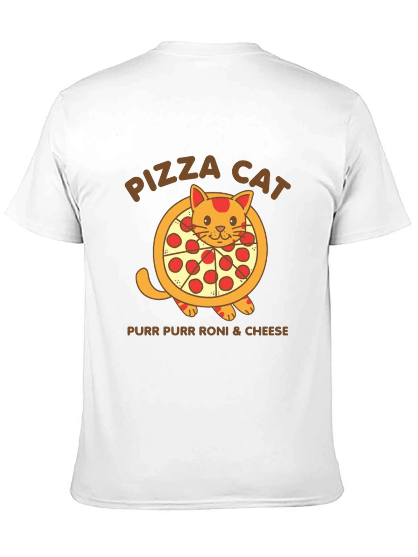 Pizza Cat T-Shirt - Purr Purr Roni & Cheese