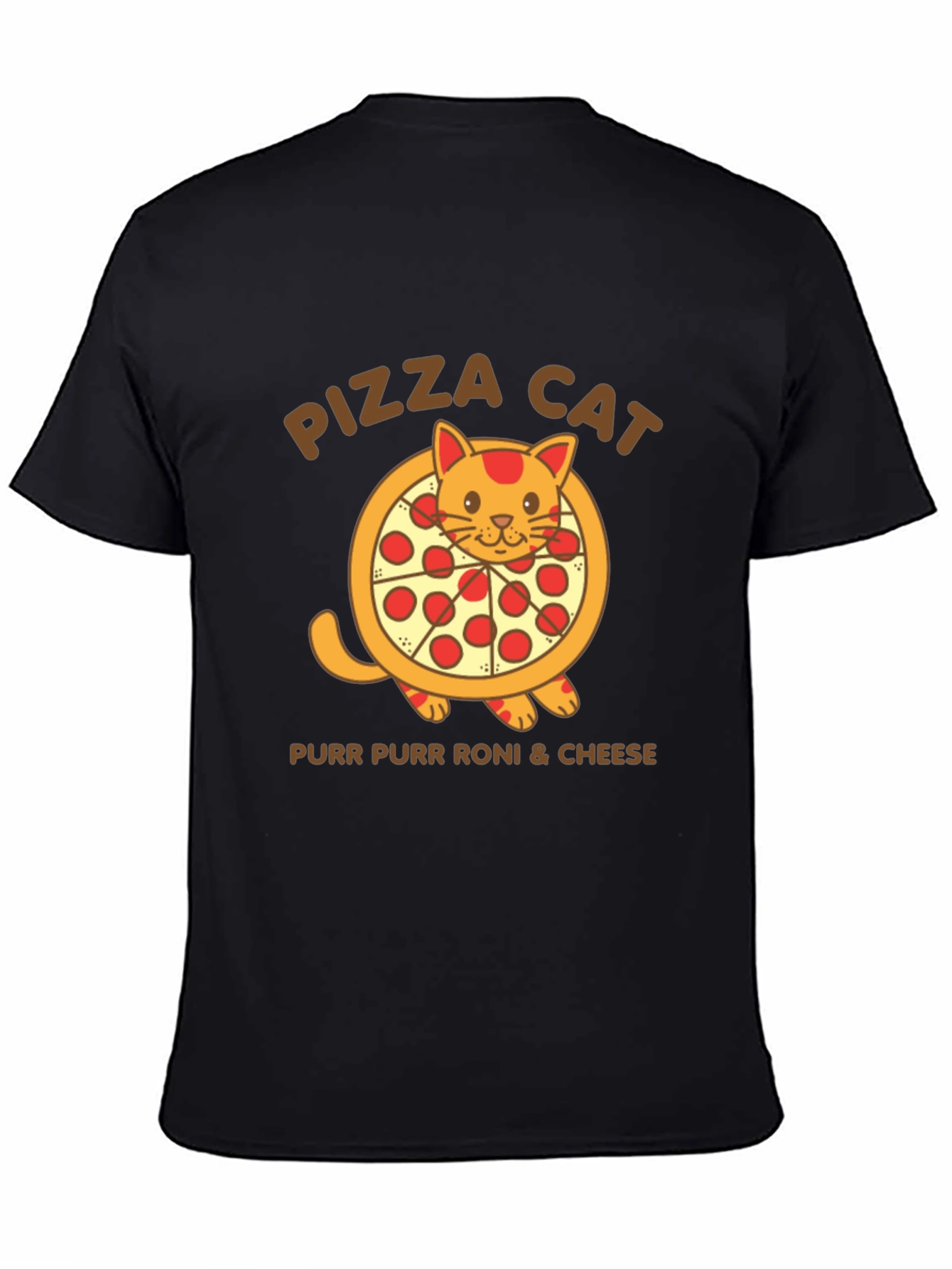 Pizza Cat T-Shirt - Purr Purr Roni & Cheese