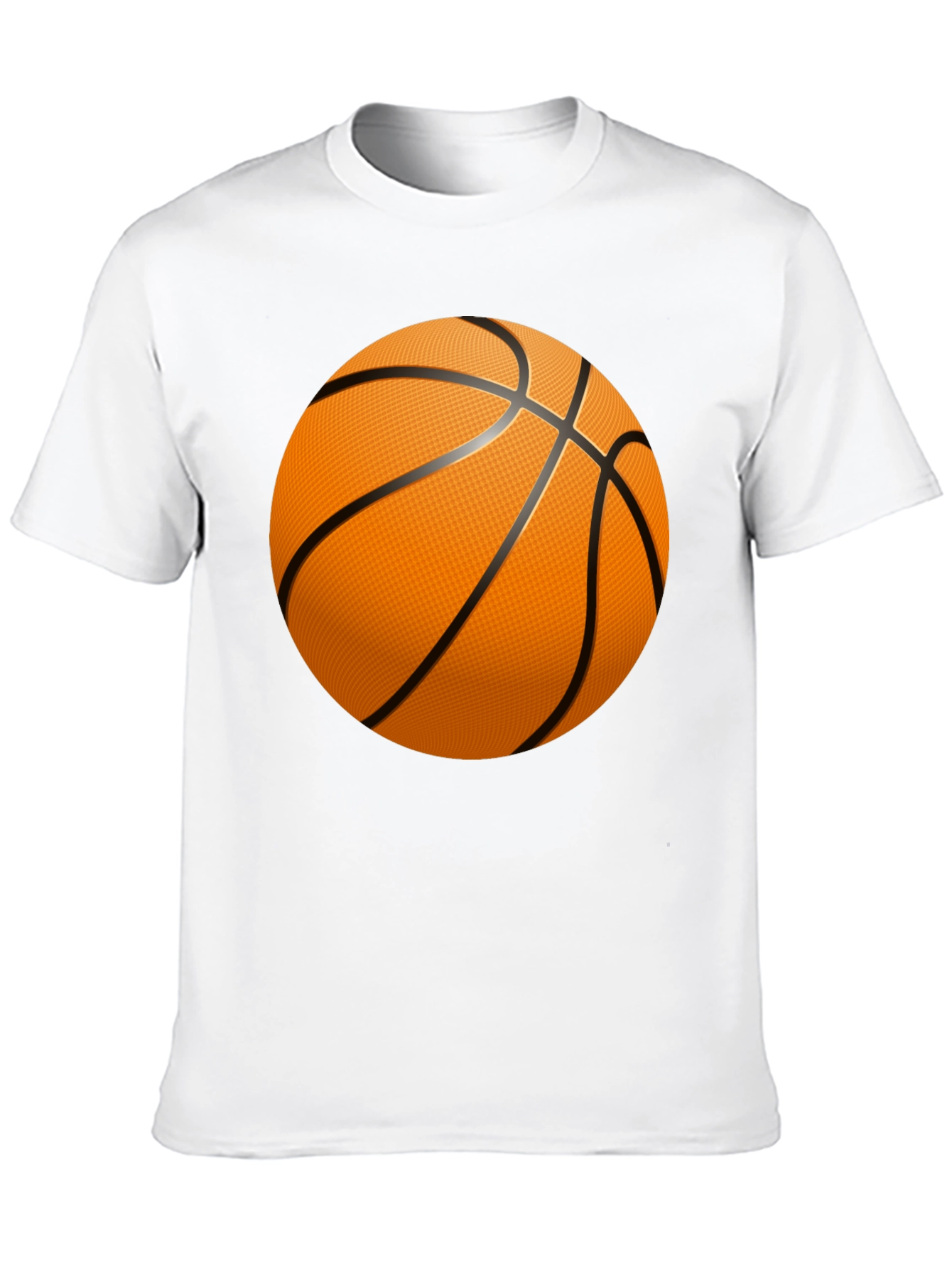 Basketball Graphic T-Shirt - Black Cotton Tee