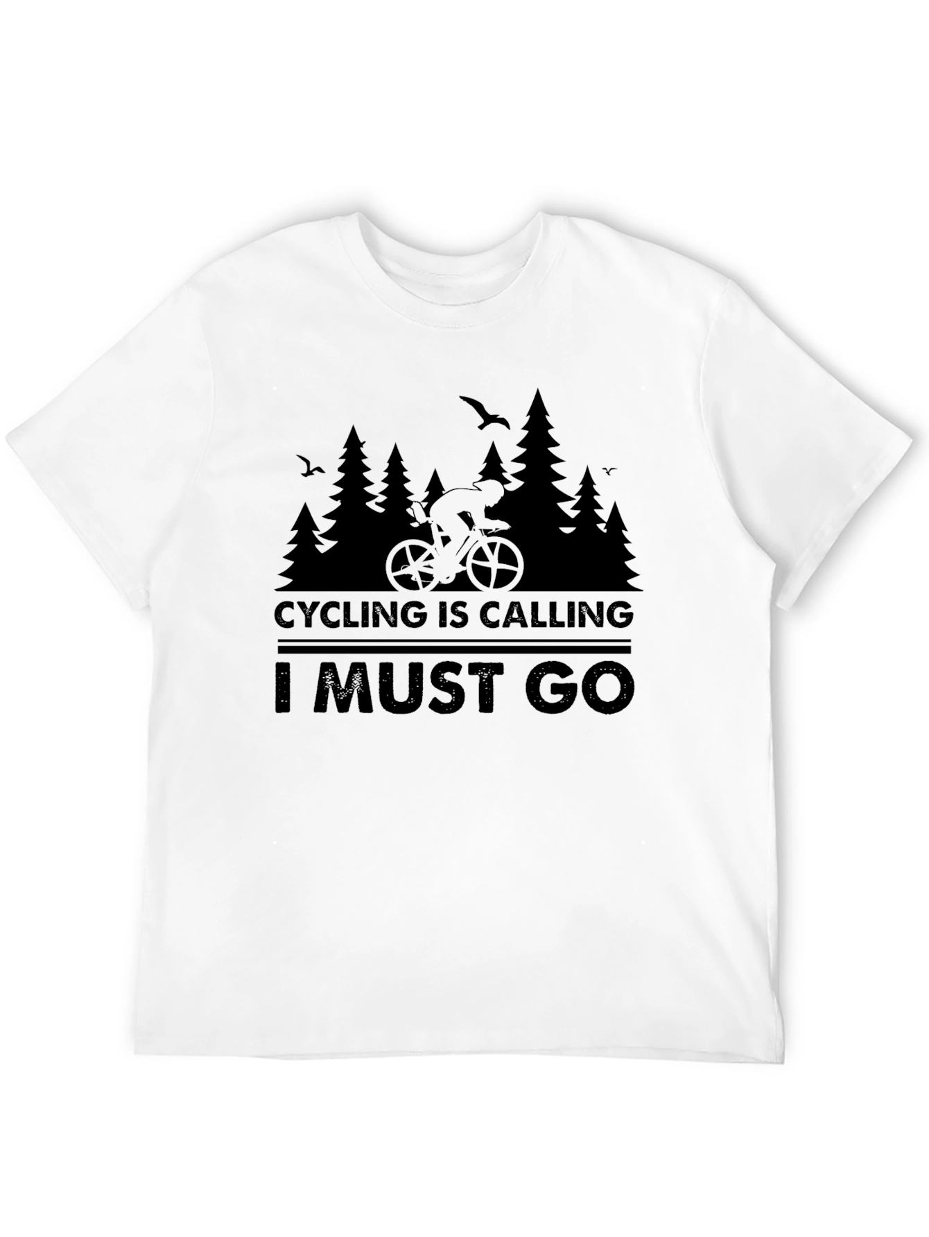 Cycling Is Calling T-Shirt - Nature Rider Design