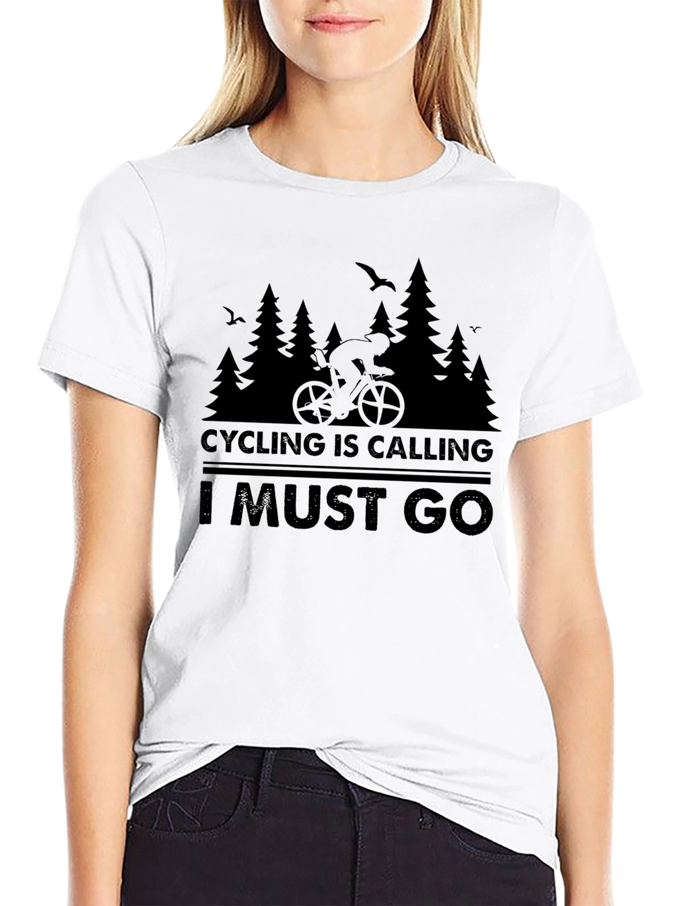 Cycling Is Calling T-Shirt - Nature Rider Design