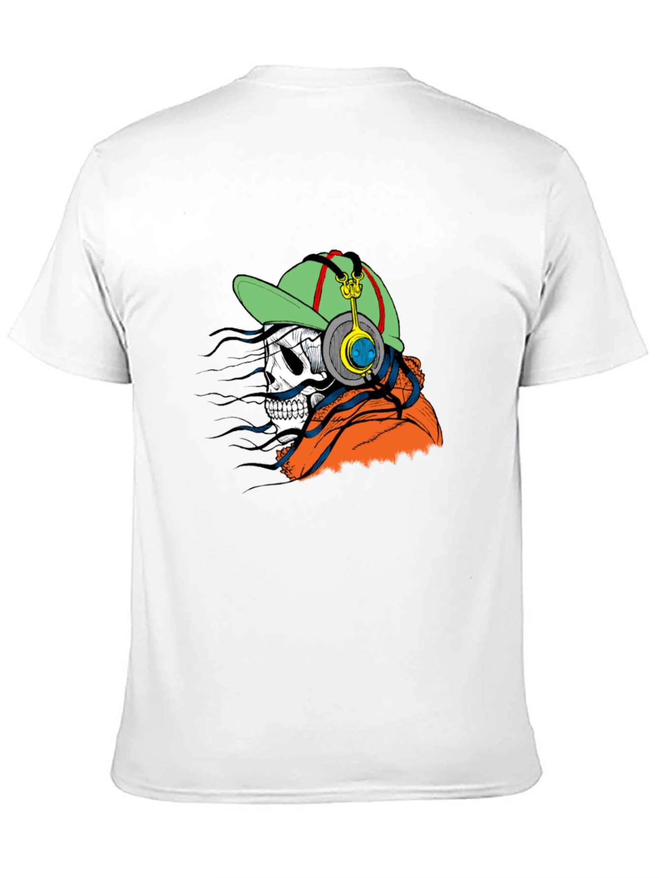 Skull DJ Graphic Tee - Trendy and Unique