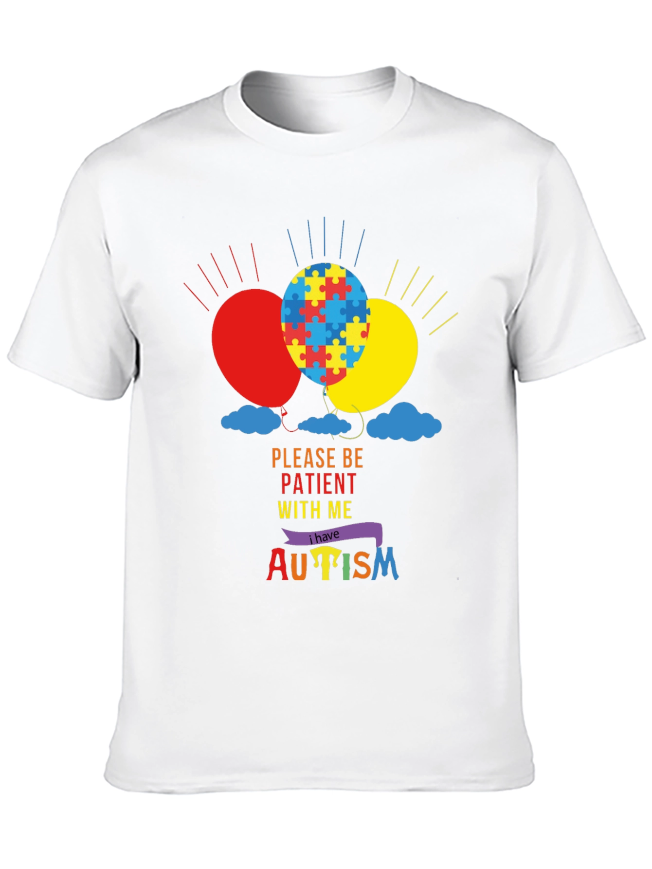 Autism Awareness T-Shirt - Puzzle Balloons
