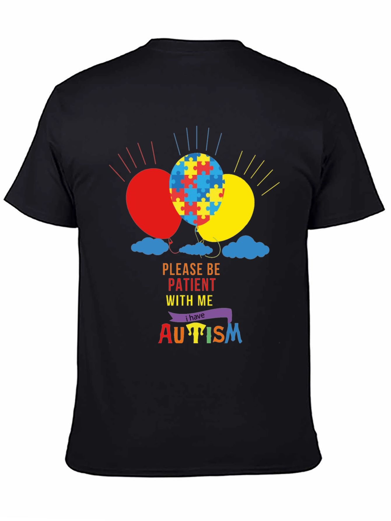 Autism Awareness T-Shirt - Puzzle Balloons