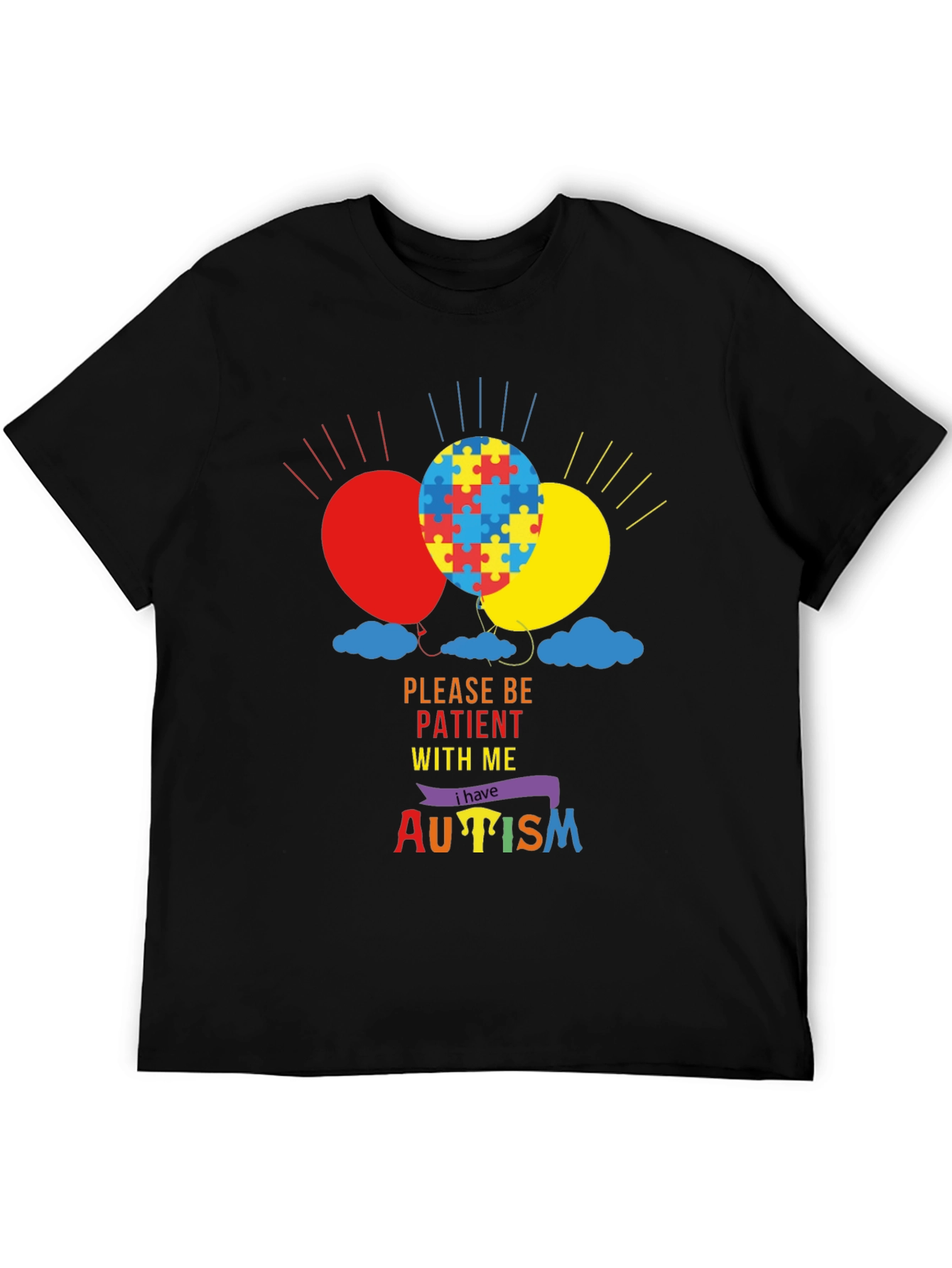 Autism Awareness T-Shirt - Puzzle Balloons