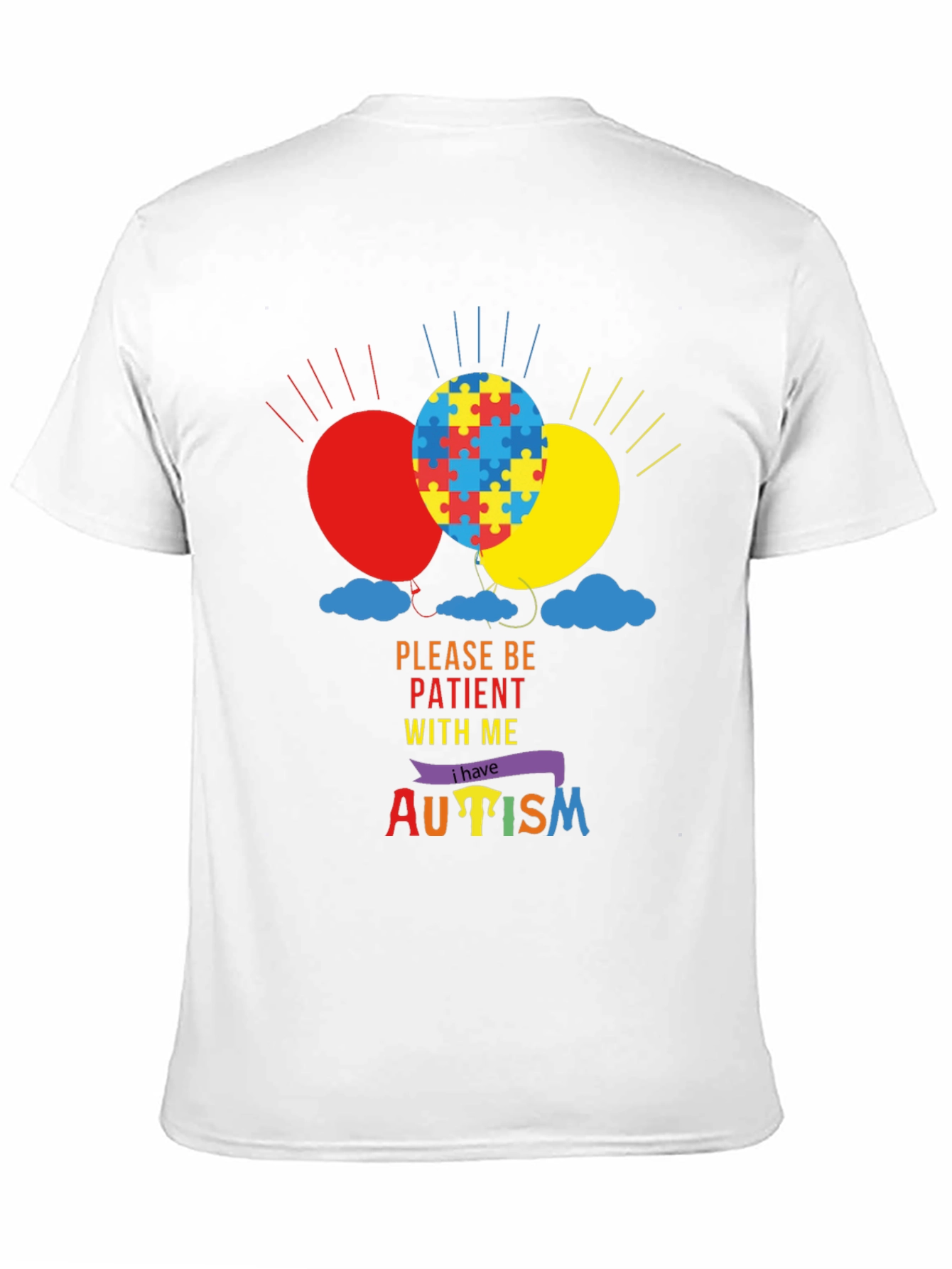Autism Awareness T-Shirt - Puzzle Balloons