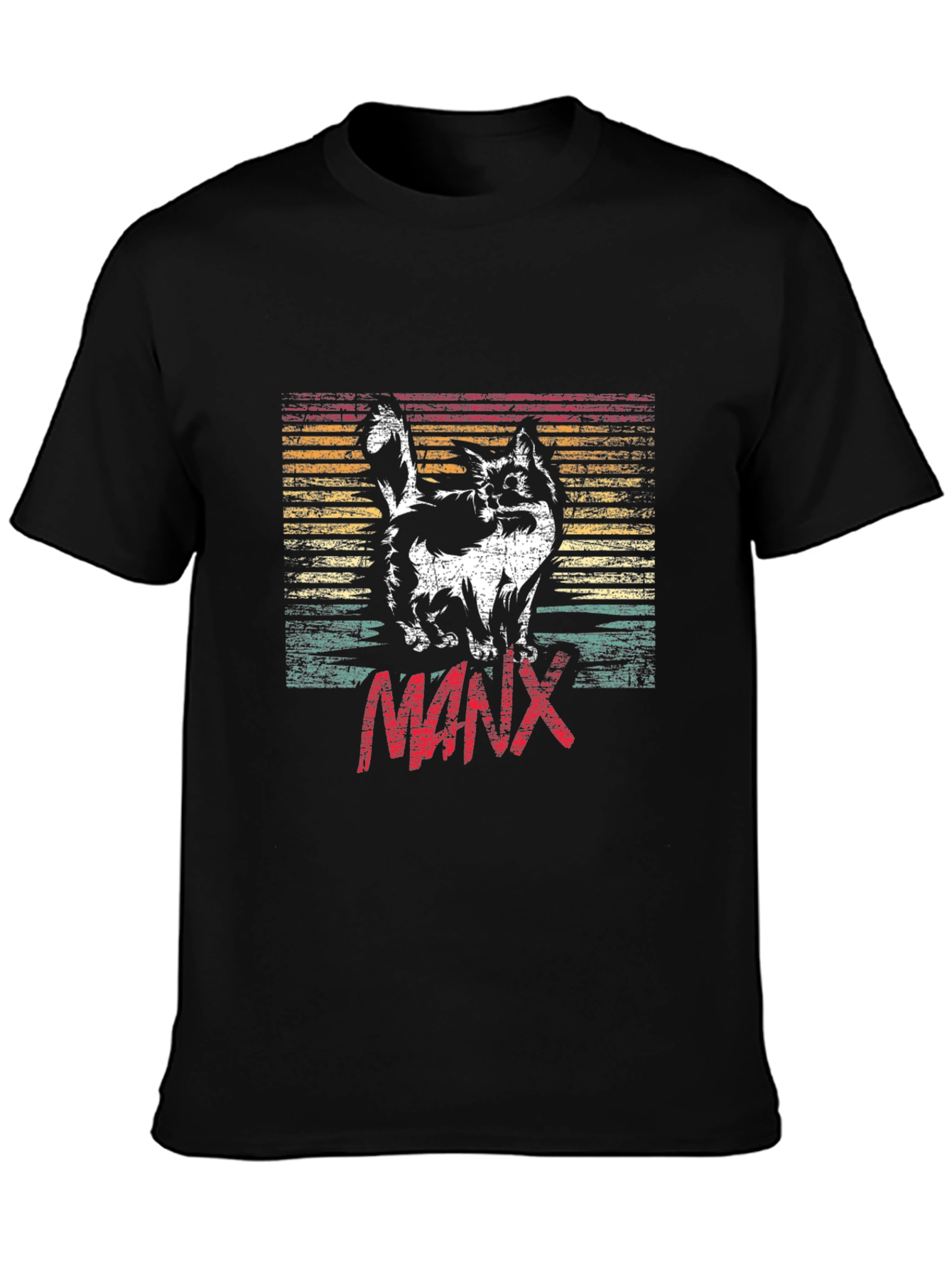 Retro Manx Cat T-Shirt