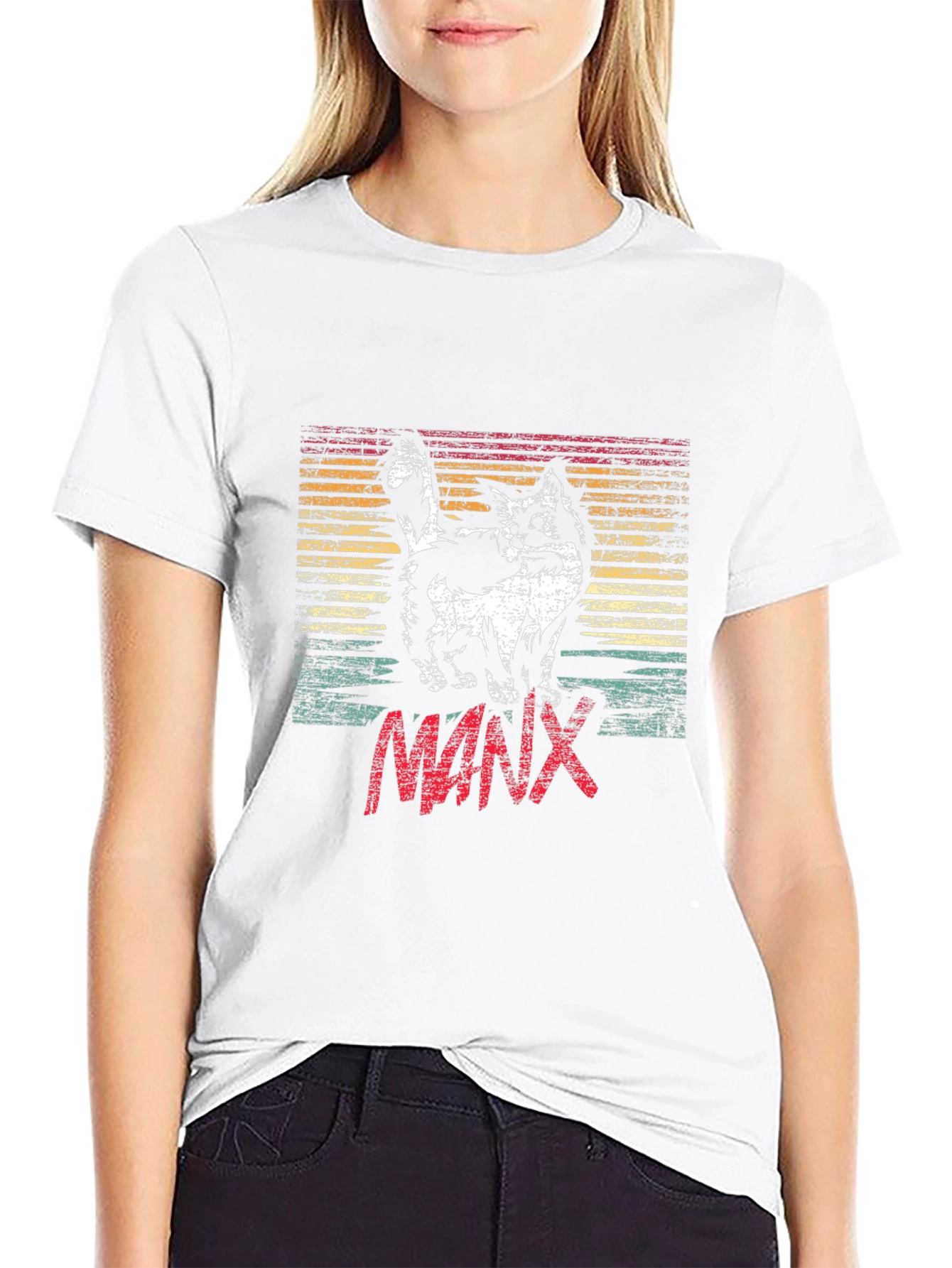 Retro Manx Cat T-Shirt