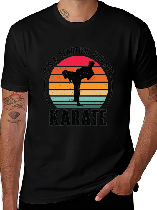 Karate Sunset T-Shirt - Its a Beautiful Day for Karate Tee