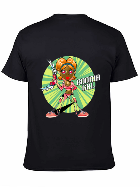 Booma Girl Graphic Tee - Unique Cartoon Design