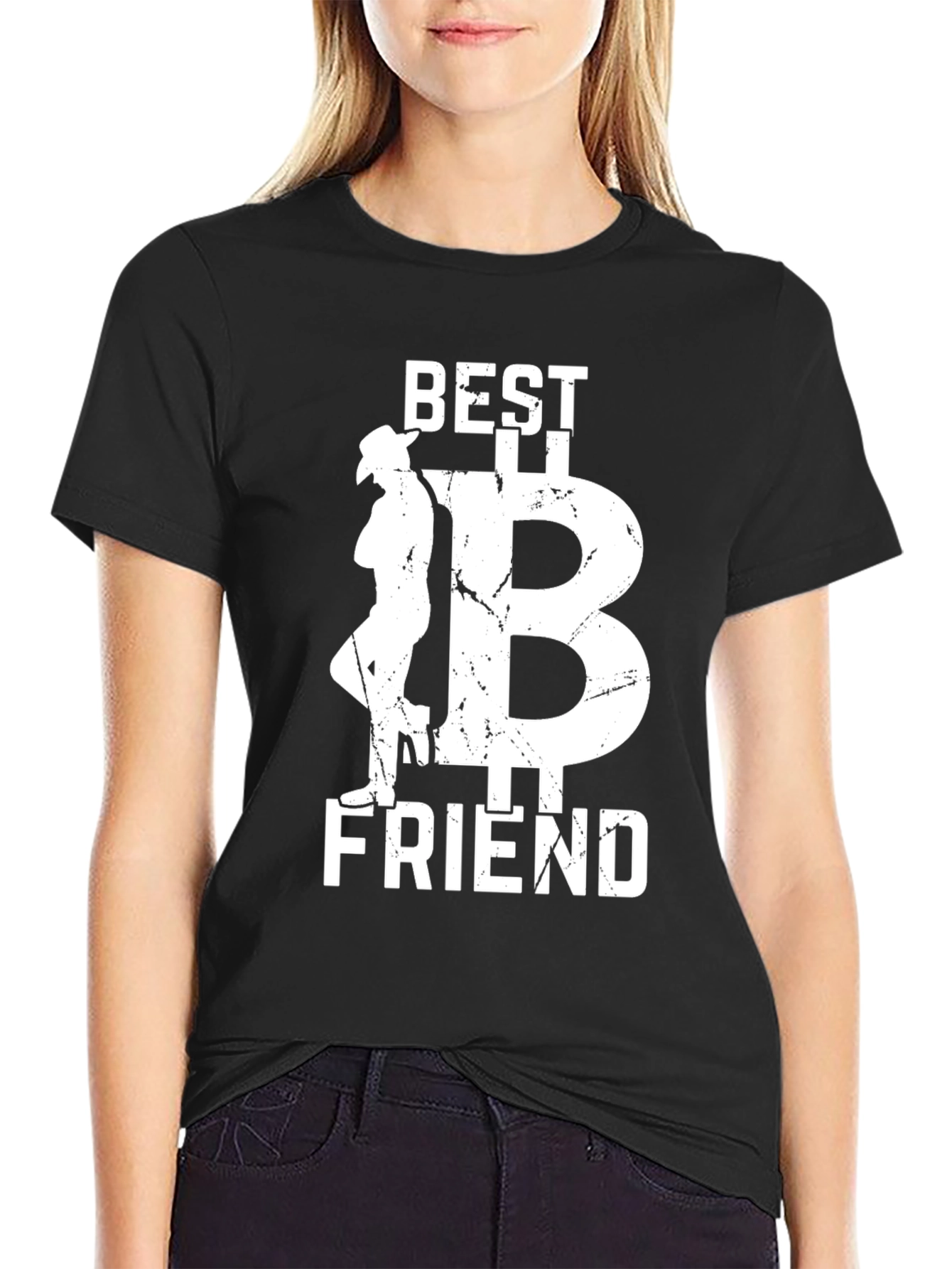 Best Friend Bitcoin T-Shirt - Black Graphic Tee