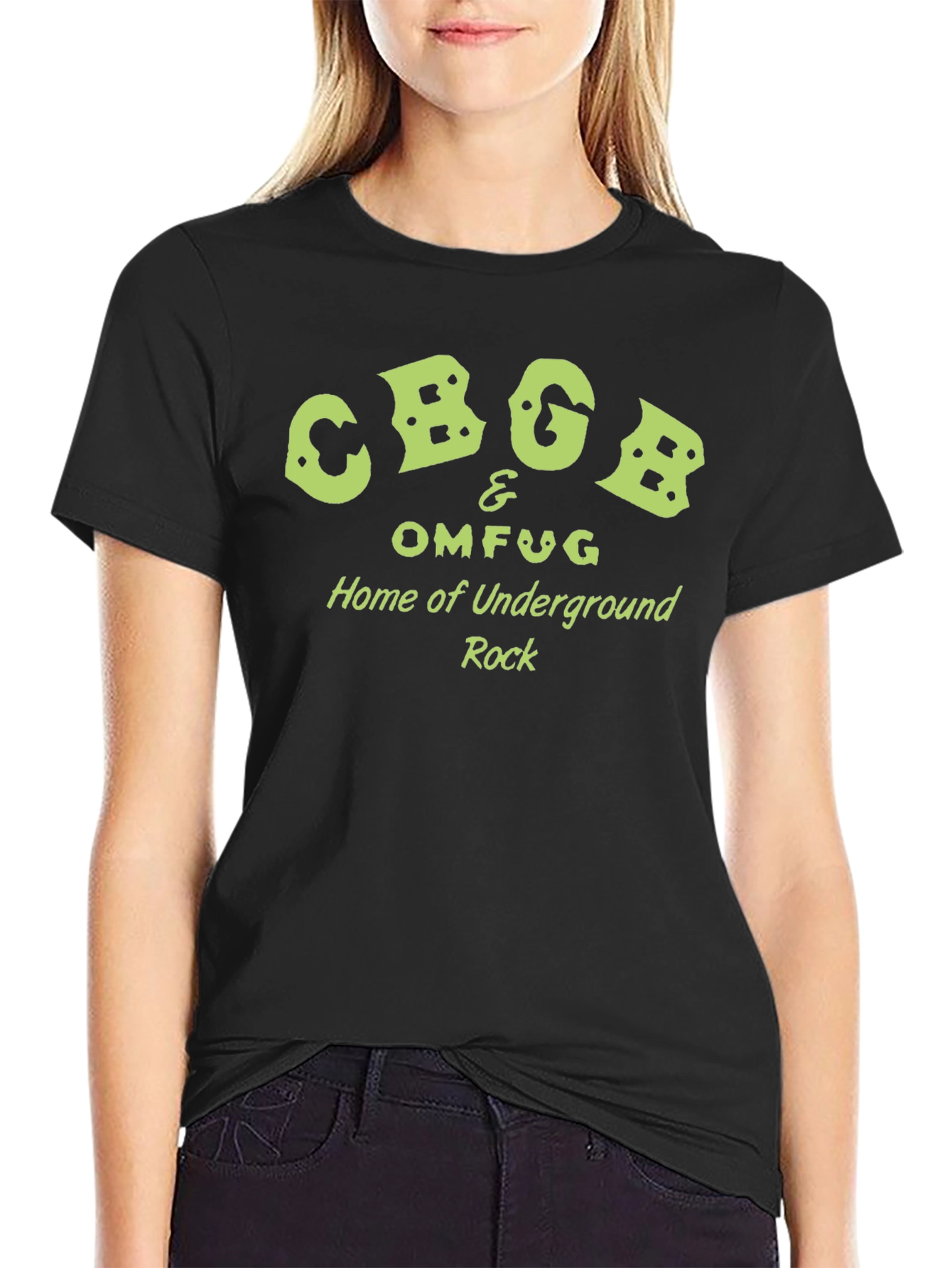 CBGB OMFUG Black Graphic Tee