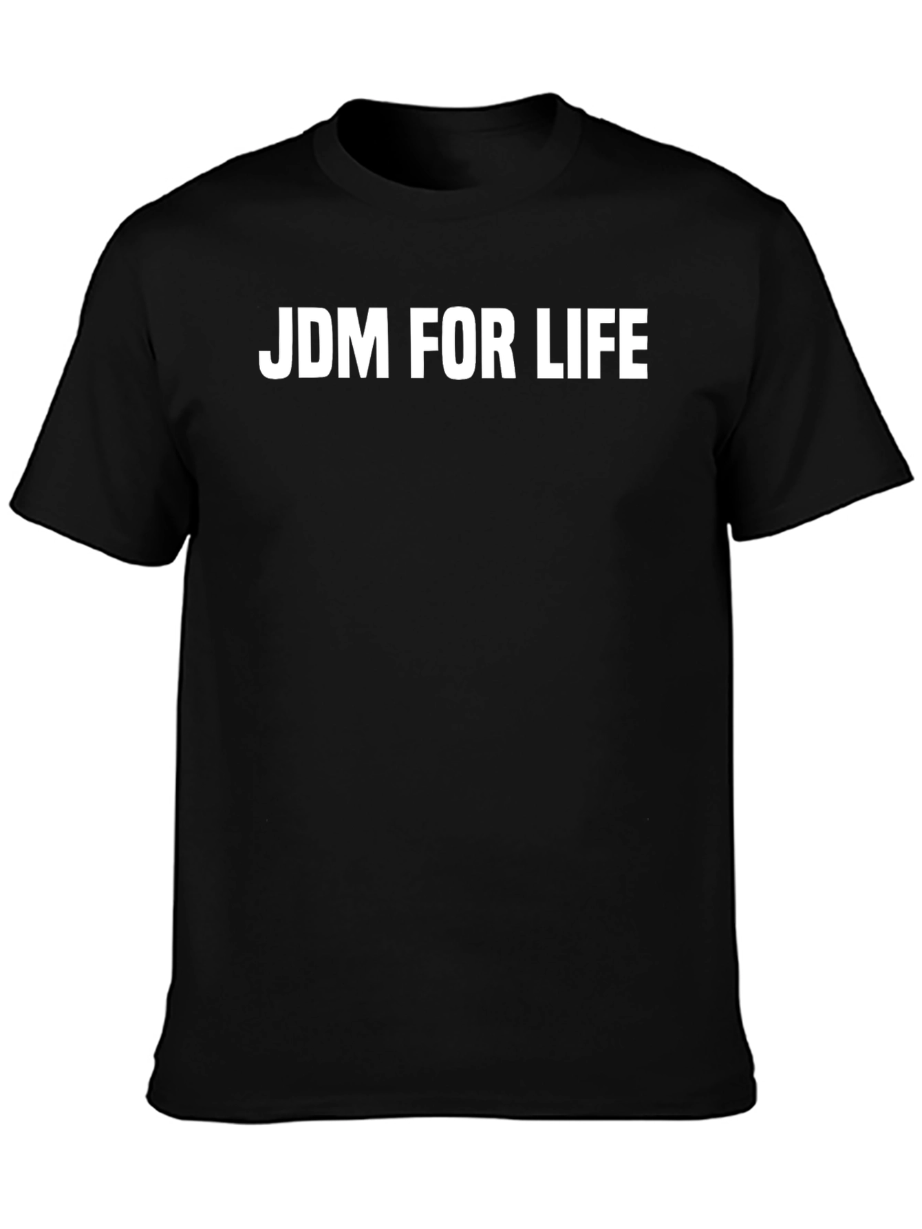JDM For Life Black Cotton Graphic Tee