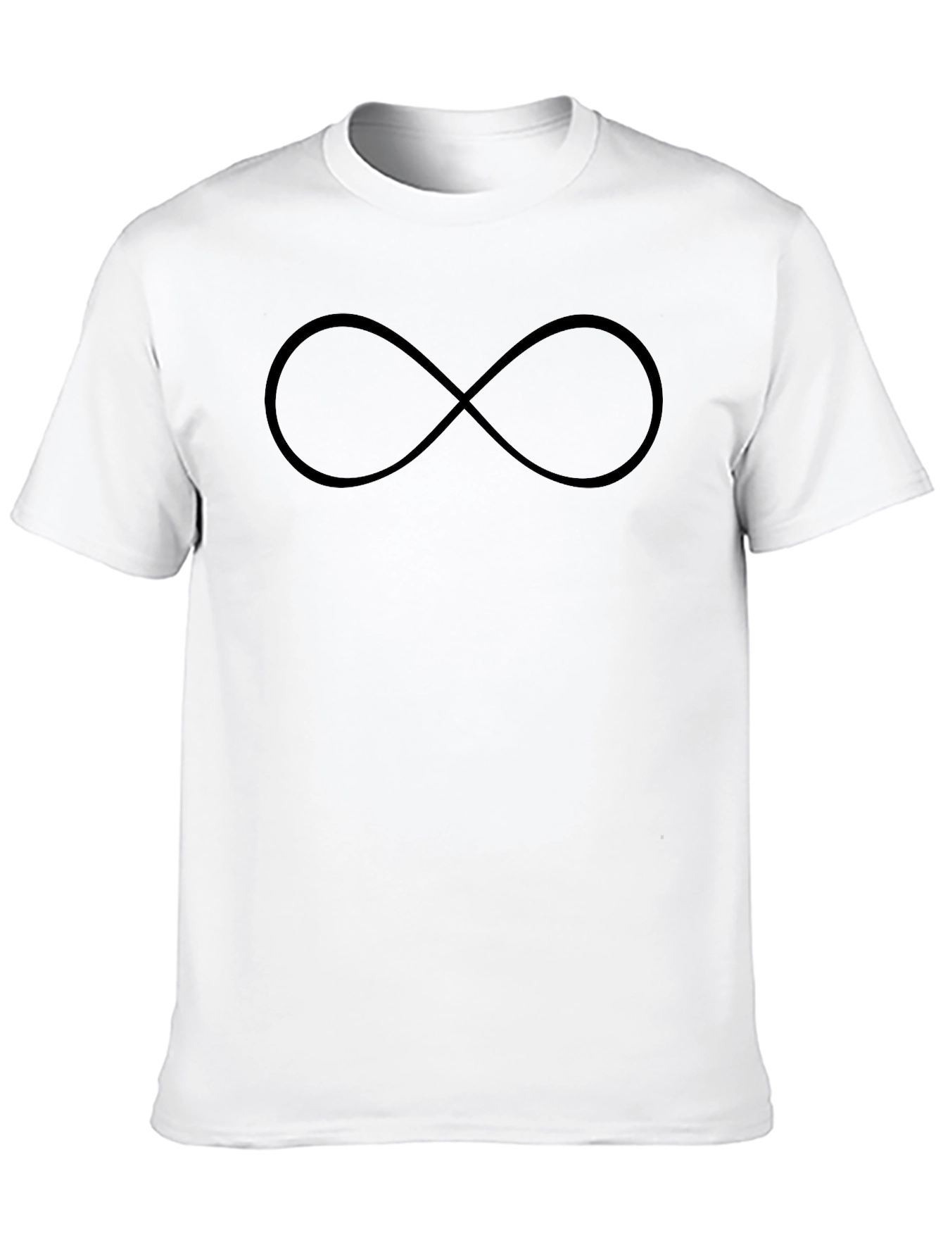 Mens Black Infinity Symbol T-Shirt
