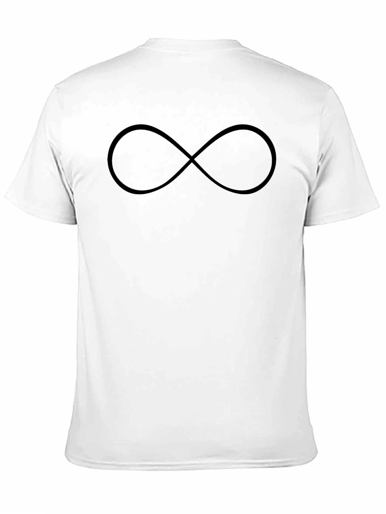 Mens Black Infinity Symbol T-Shirt