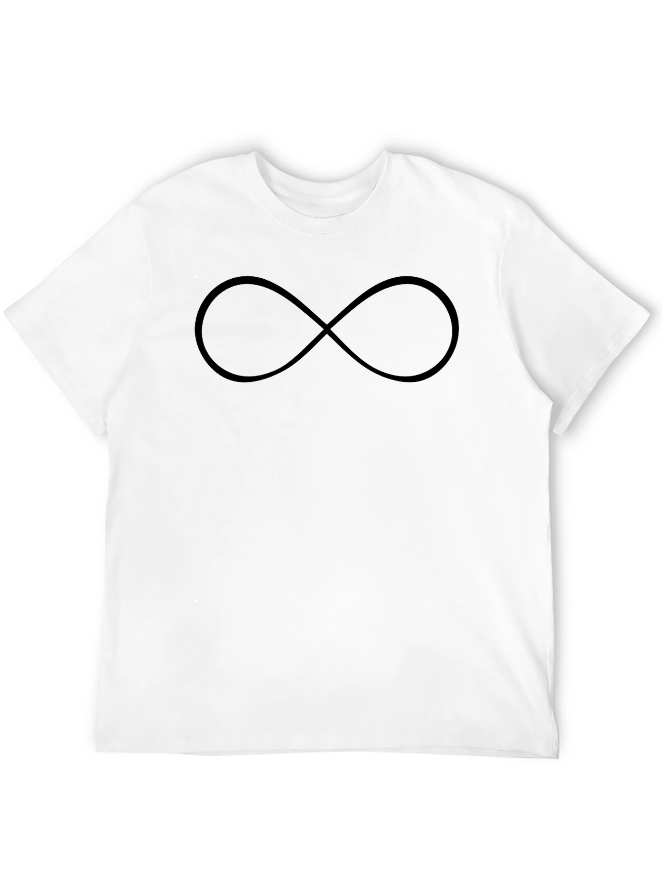 Mens Black Infinity Symbol T-Shirt