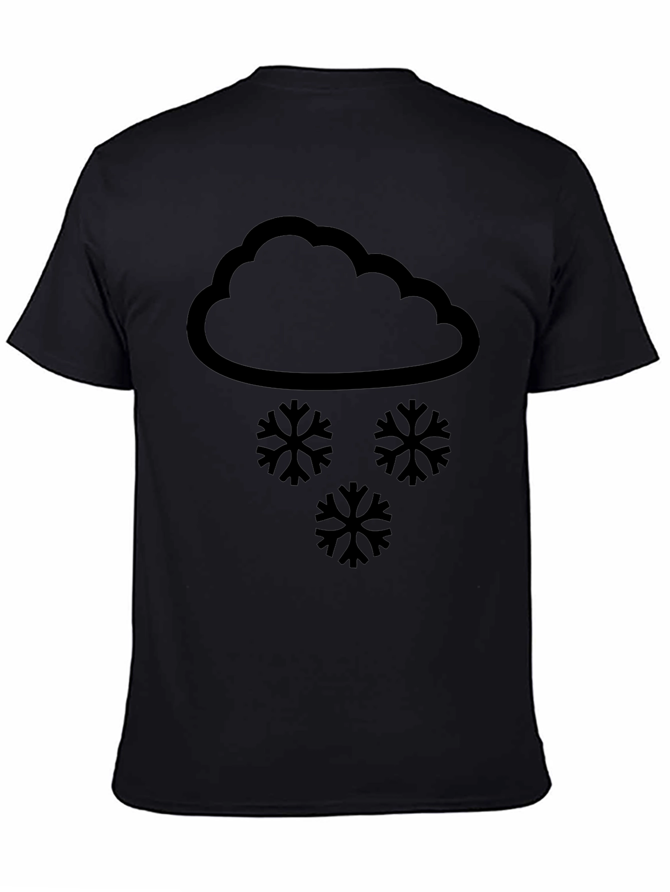 Snowy Cloud Graphic Tee - Stylish Weather T-Shirt