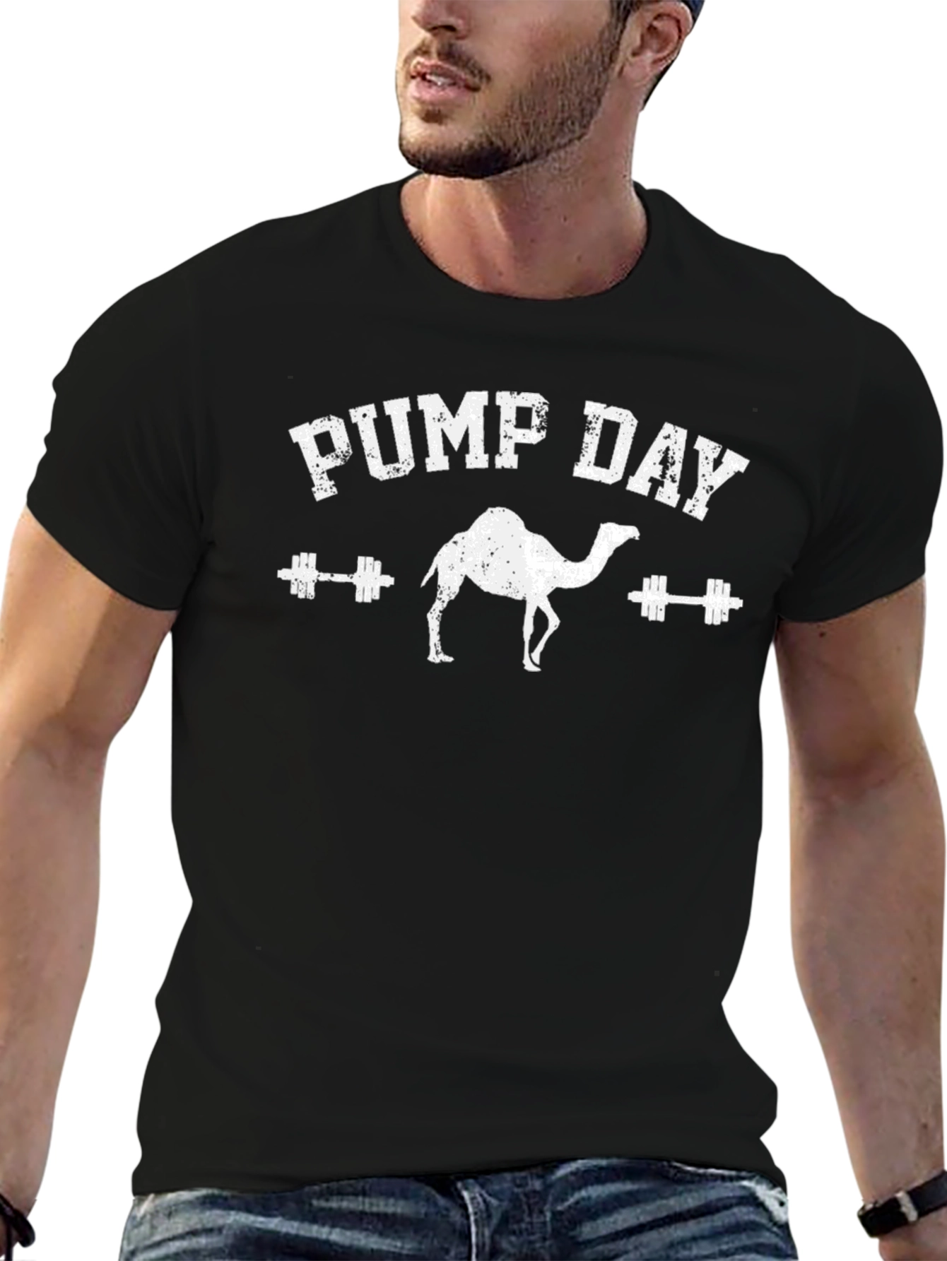 PUMP DAY Camel Gym T-Shirt