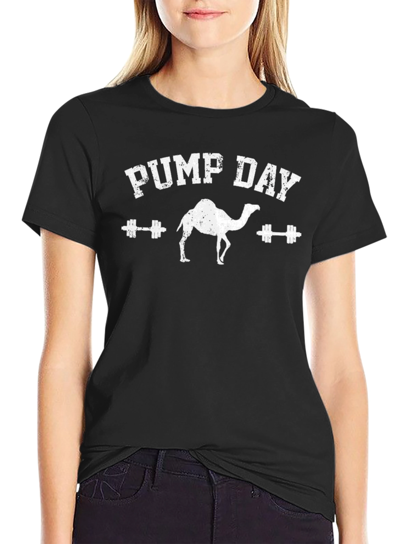 PUMP DAY Camel Gym T-Shirt