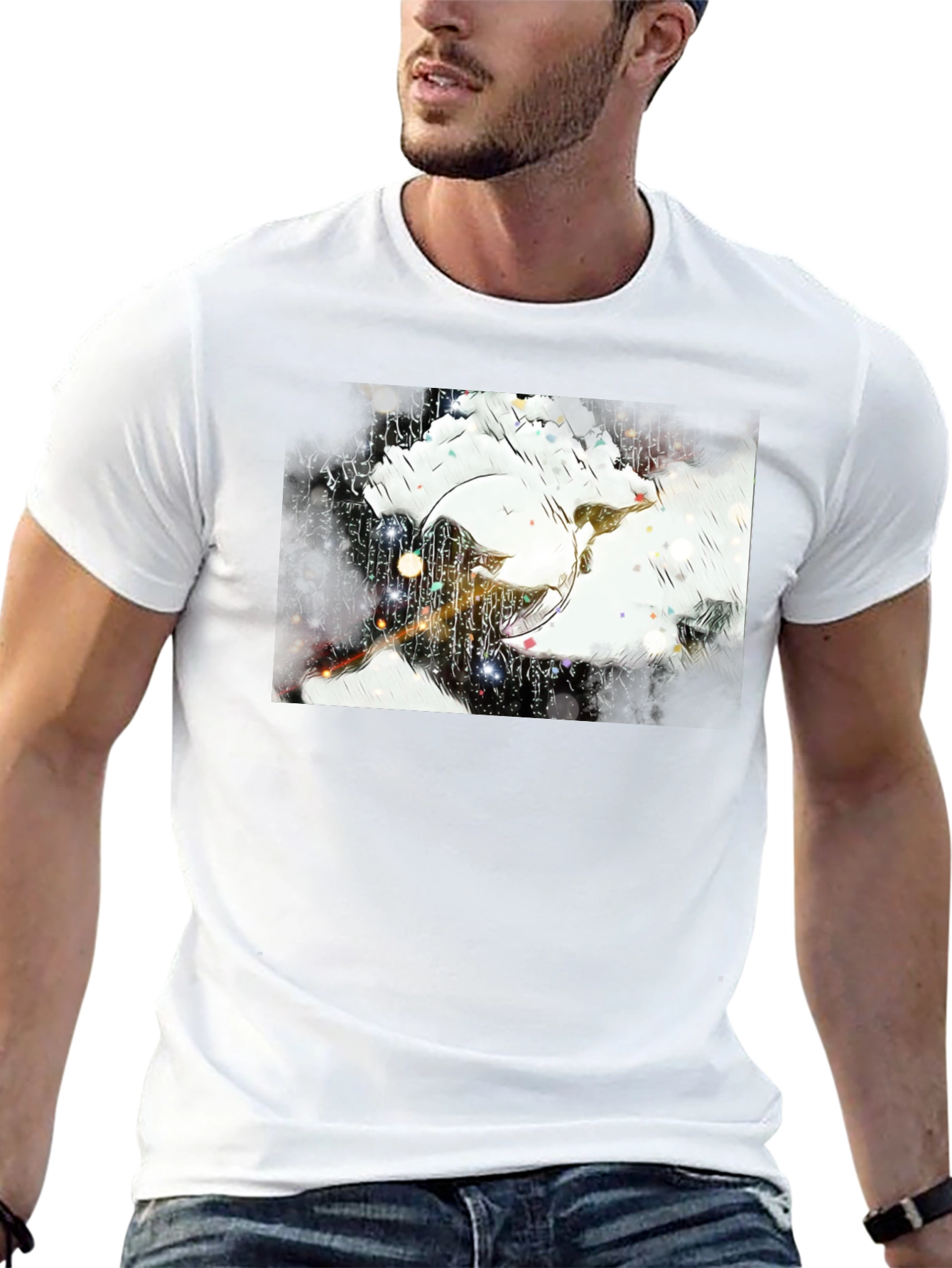 Abstract Art Black T-Shirt