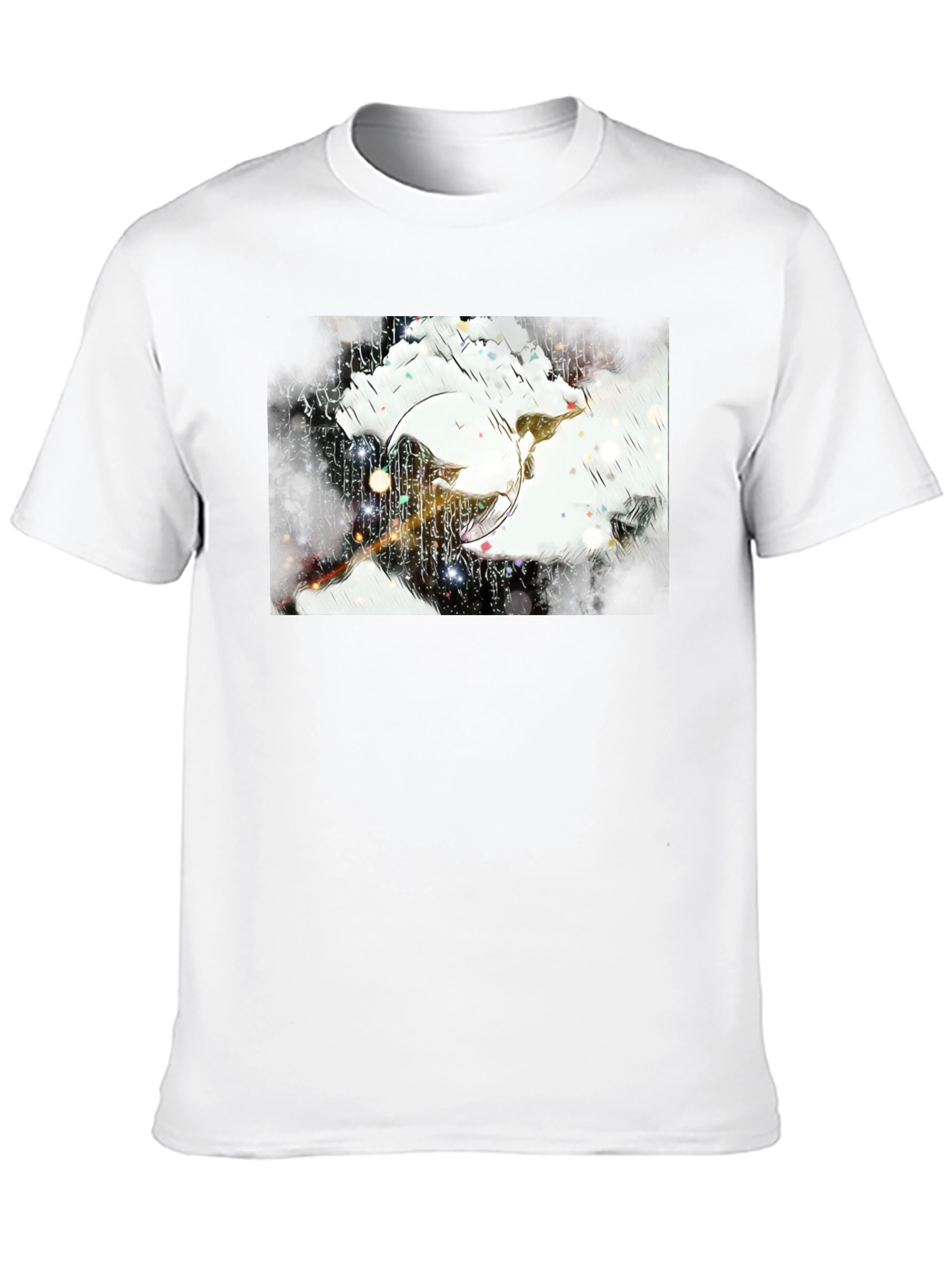 Abstract Art Black T-Shirt