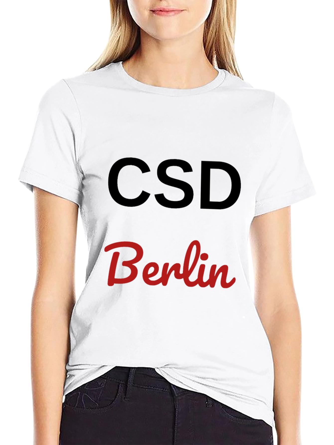 CSD Berlin Graphic T-Shirt - Black Cotton Blend Tee
