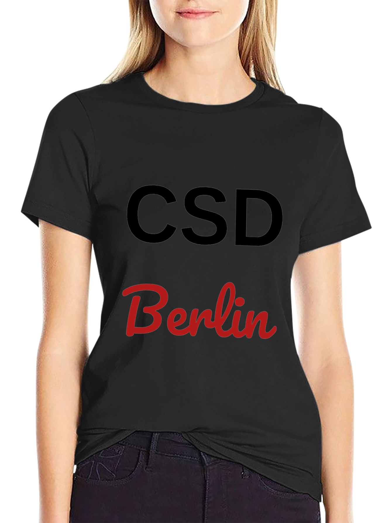 CSD Berlin Graphic T-Shirt - Black Cotton Blend Tee
