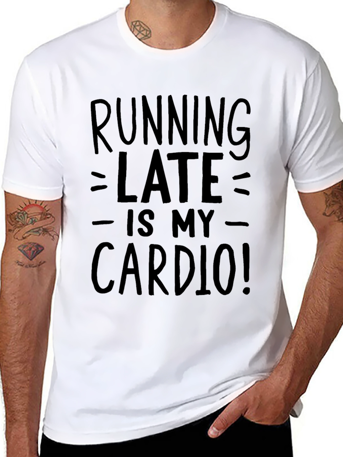 Running Late is My Cardio Graphic Tee