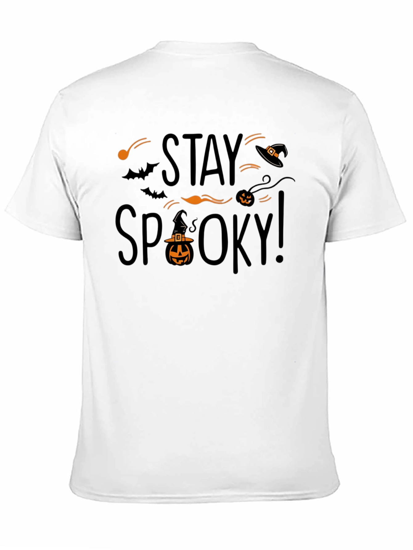 Stay Spooky Halloween Graphic Tee - Black