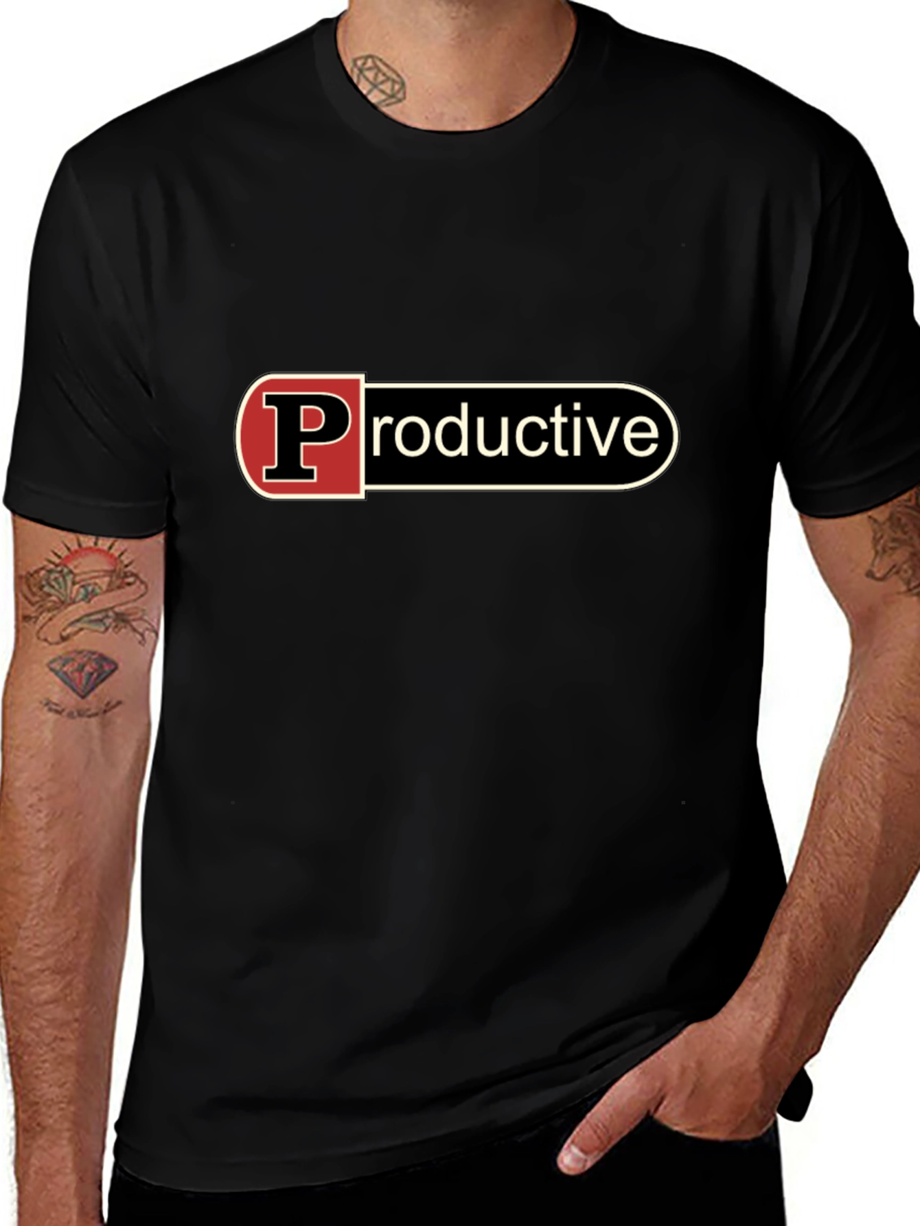 Productive T-Shirt - Black Classic Fit