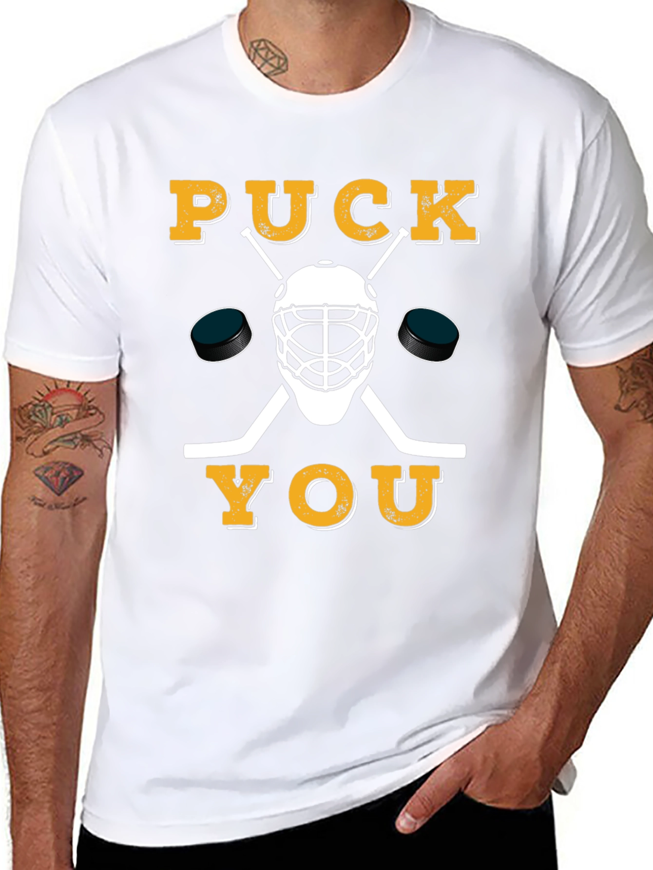 Puck You Hockey Graphic T-Shirt