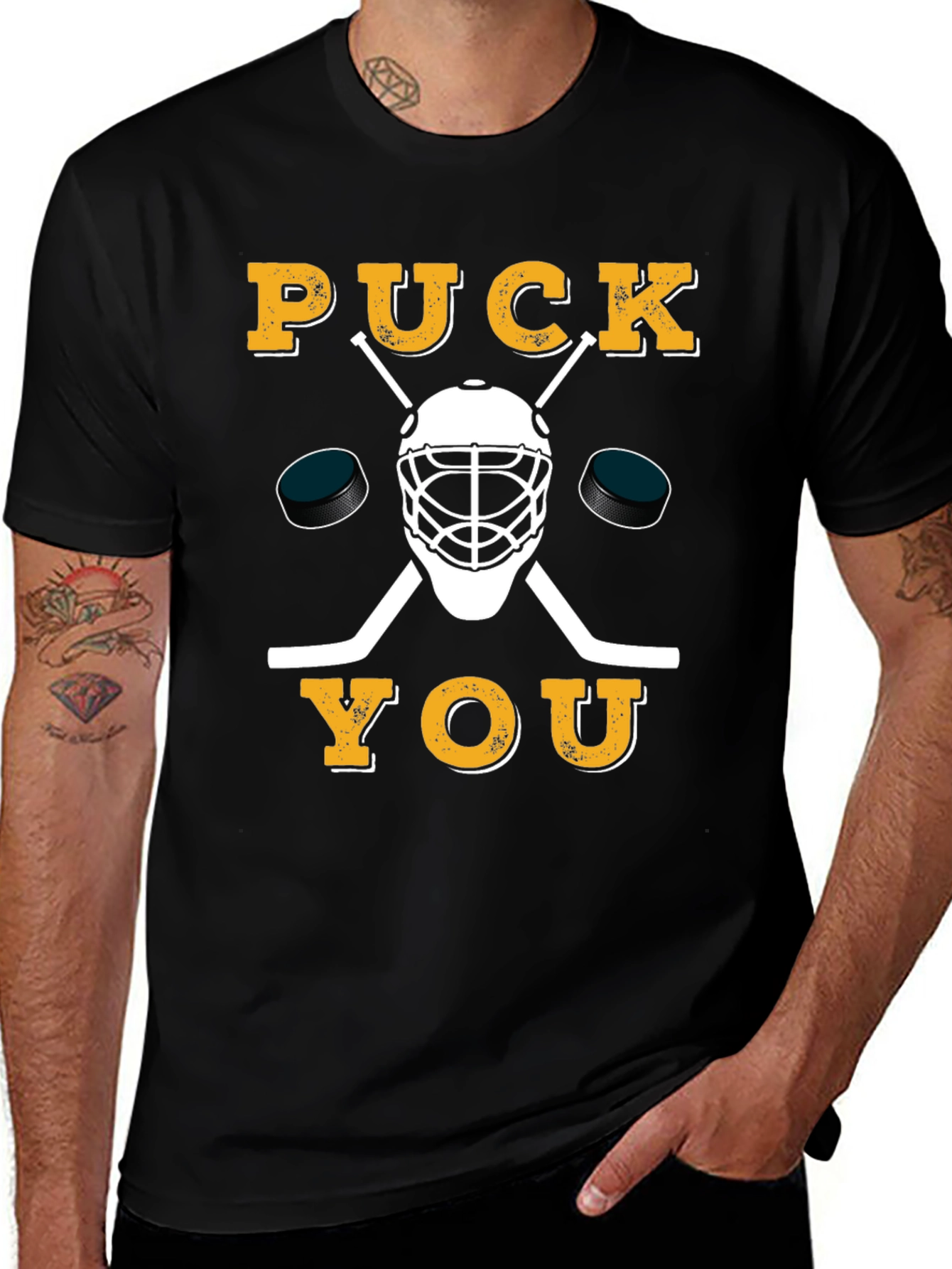 Puck You Hockey Graphic T-Shirt