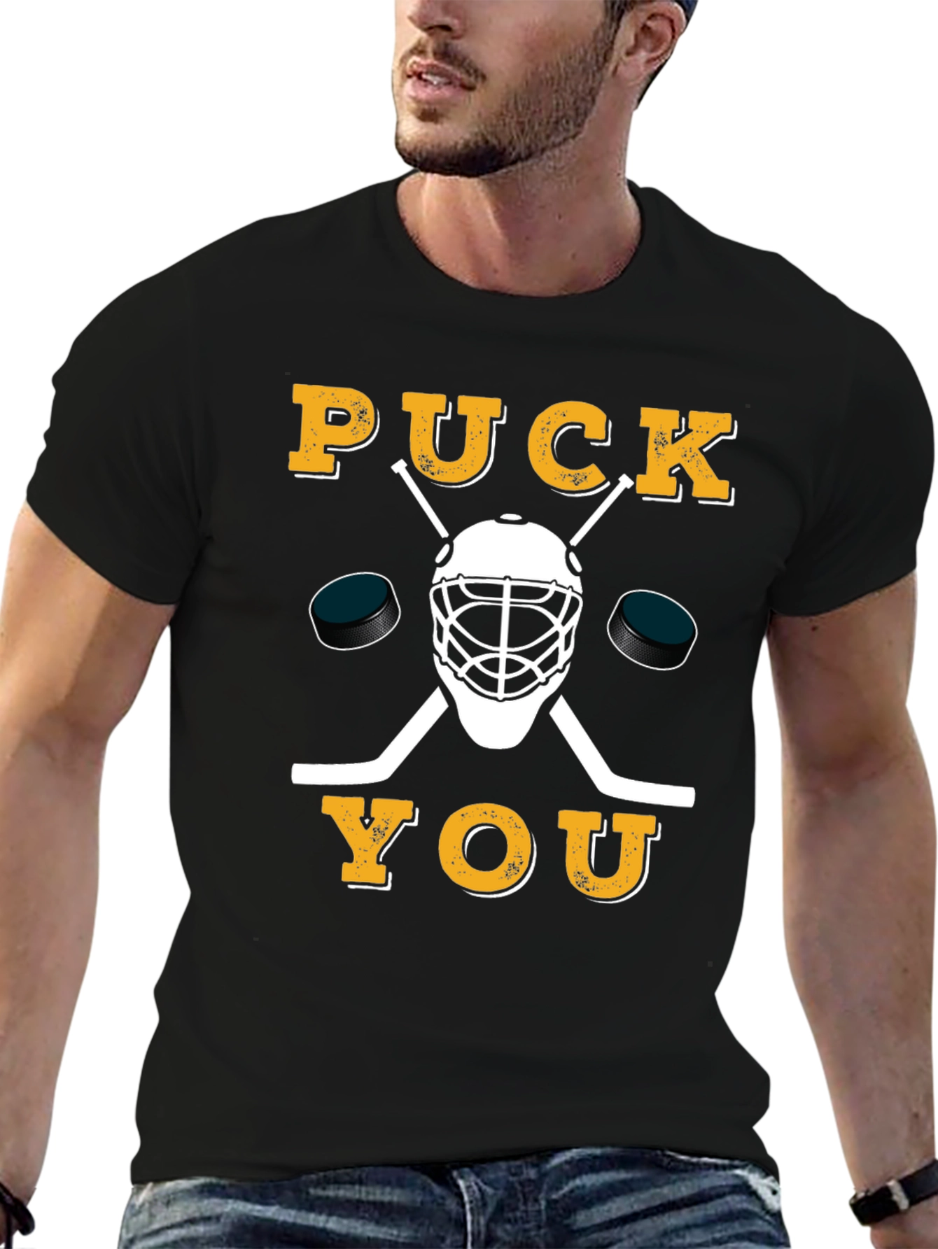 Puck You Hockey Graphic T-Shirt