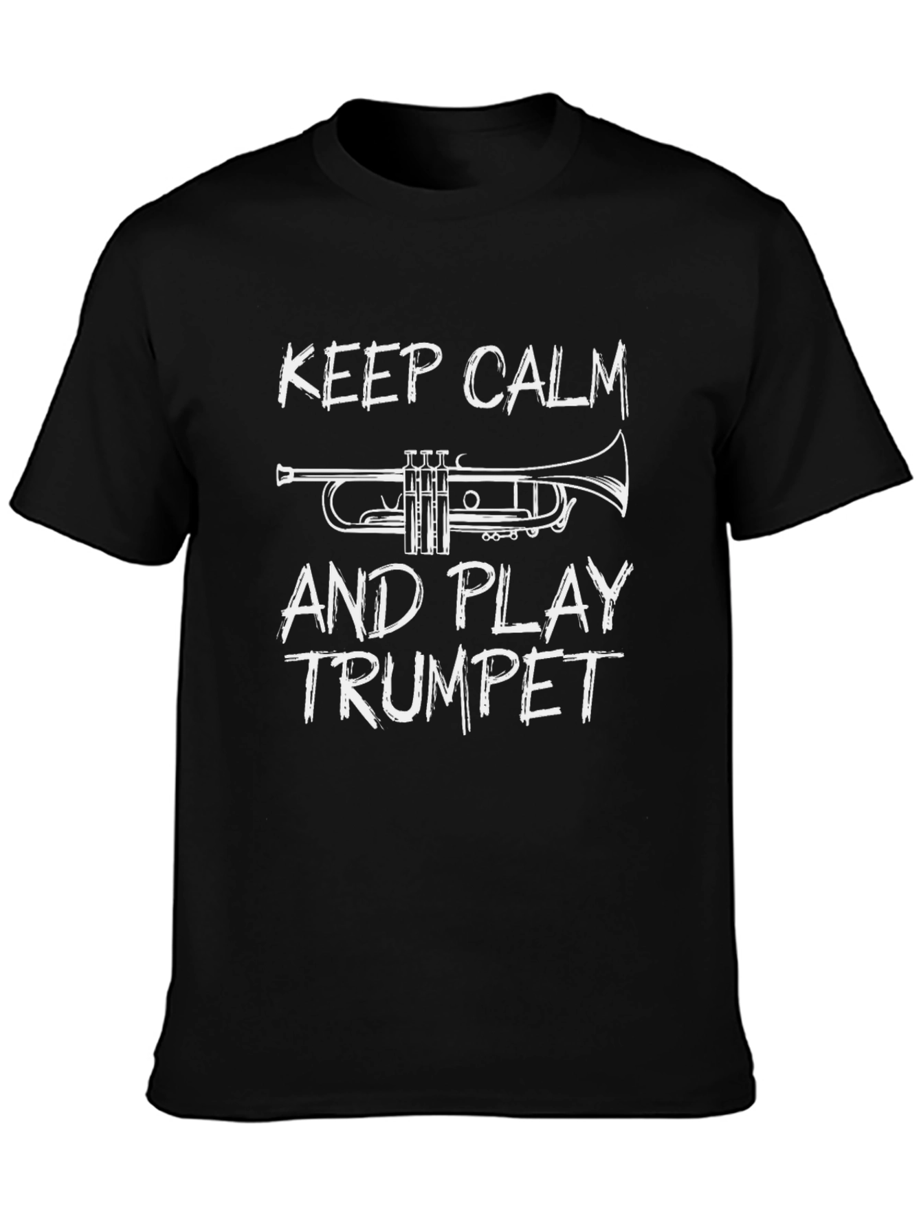 Keep Calm Trumpet T-Shirt - Black
