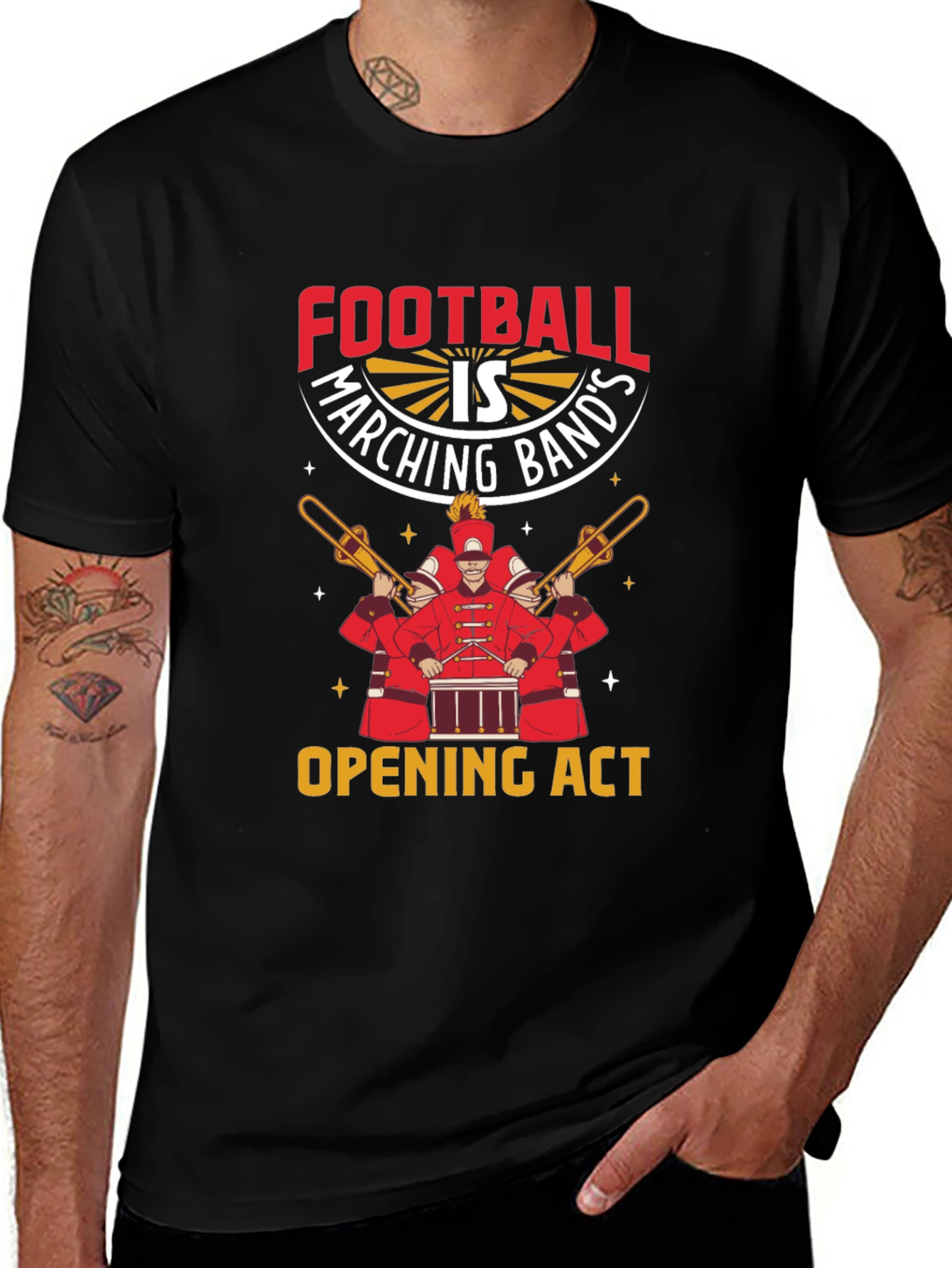 Football Marching Band Opening Act Graphic T-Shirt