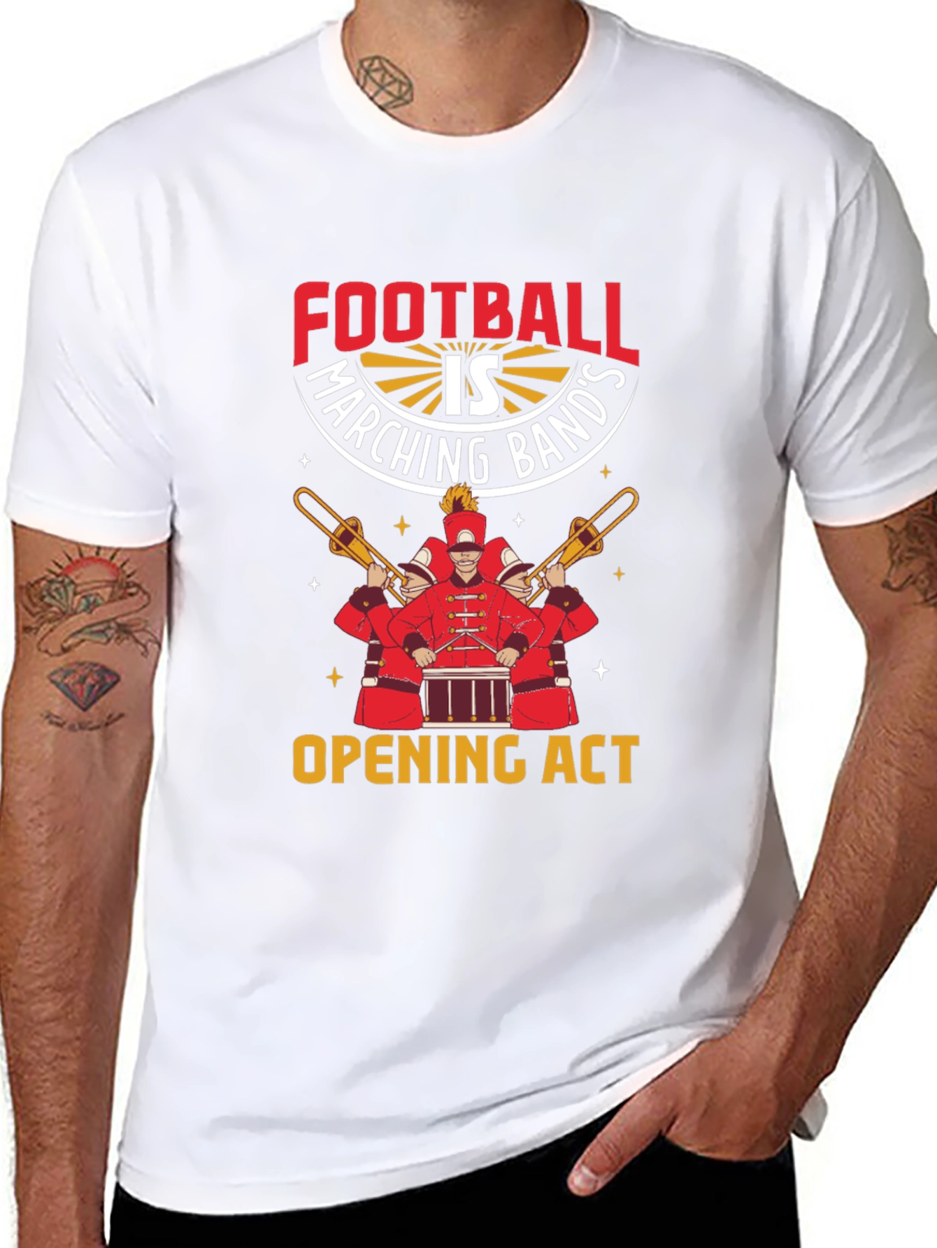 Football Marching Band Opening Act Graphic T-Shirt
