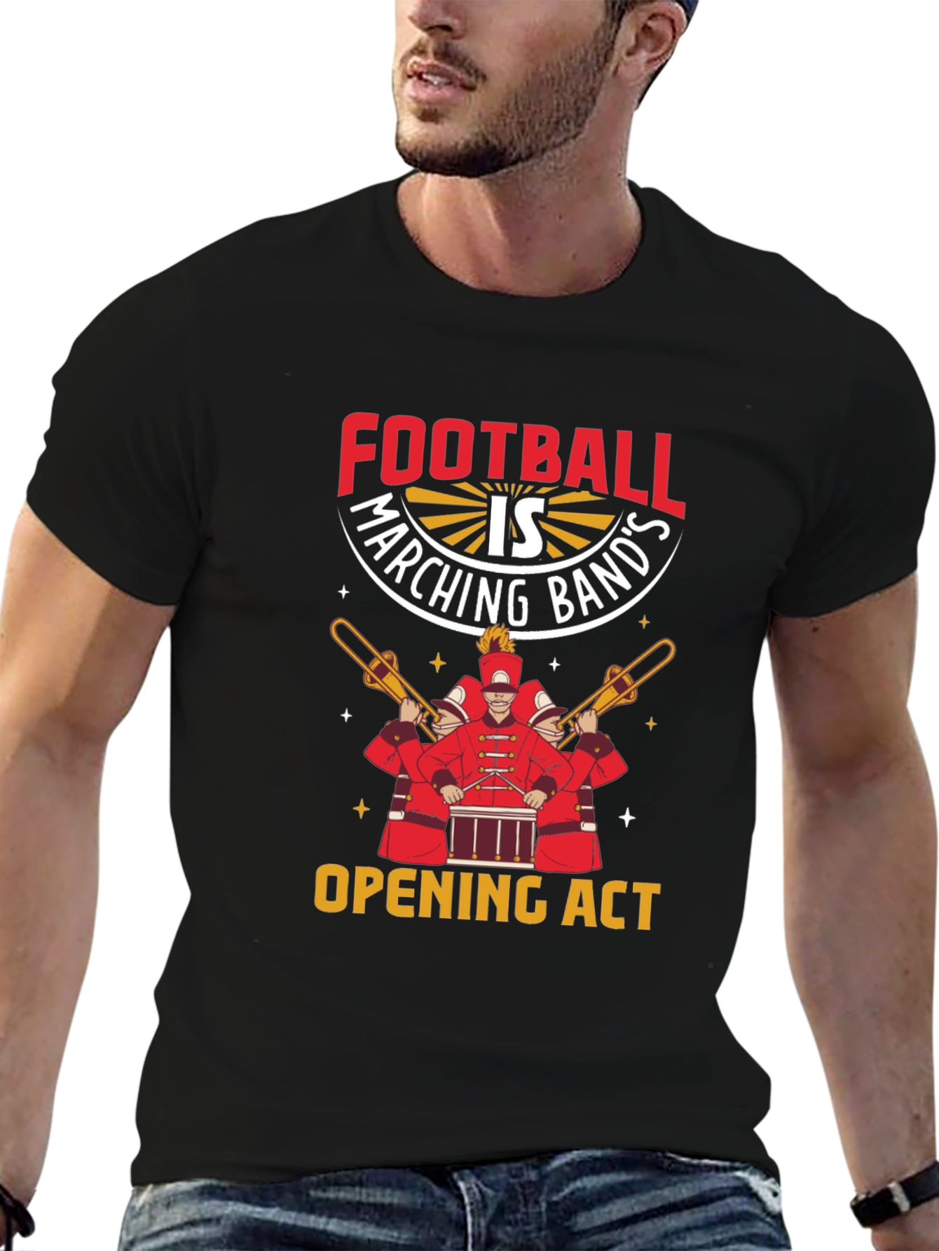 Football Marching Band Opening Act Graphic T-Shirt